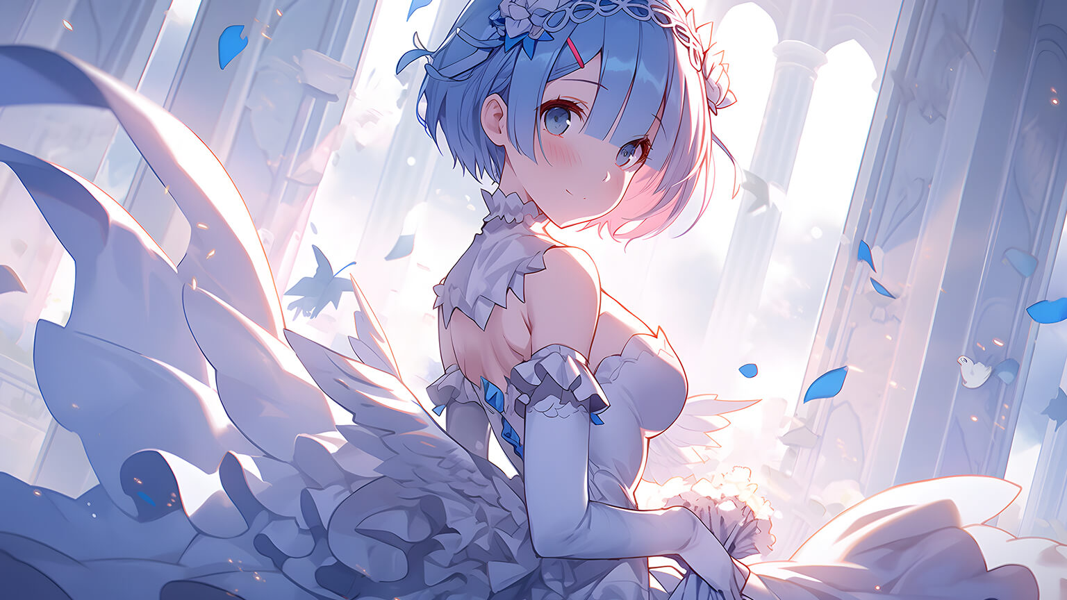 Cute Anime Girl in Dress Desktop