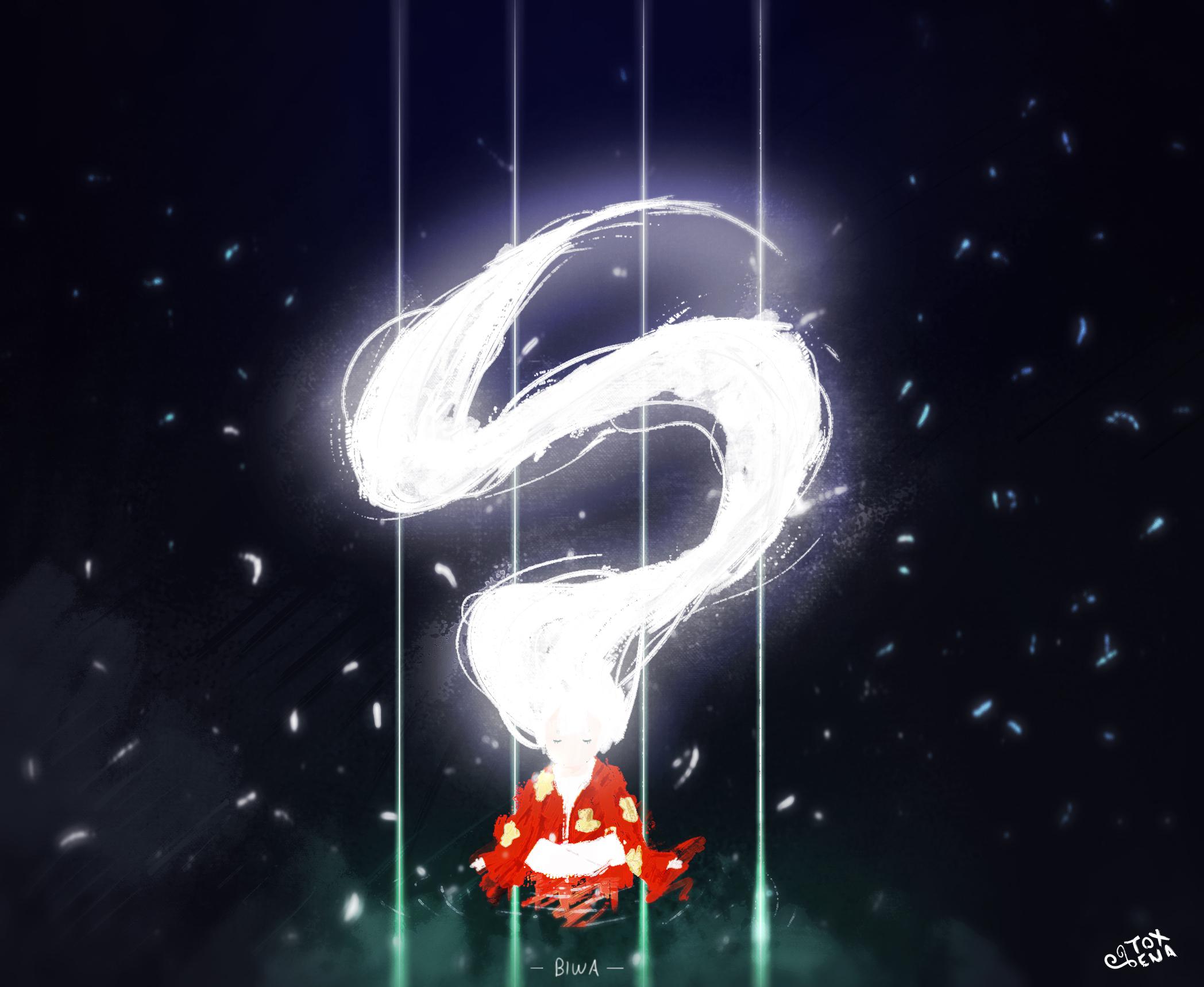 Fanart of Biwa from Heike Monogatari