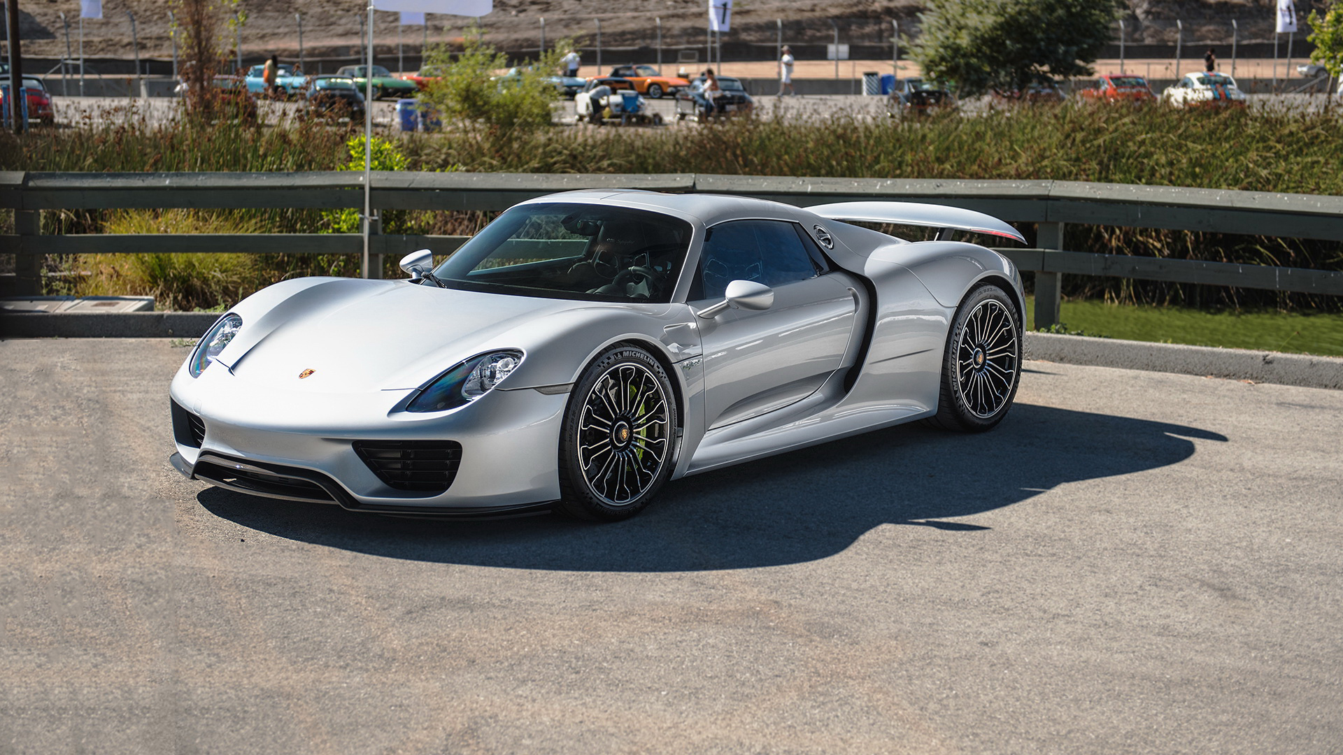 Silver Car, Porsche 918 Spyder