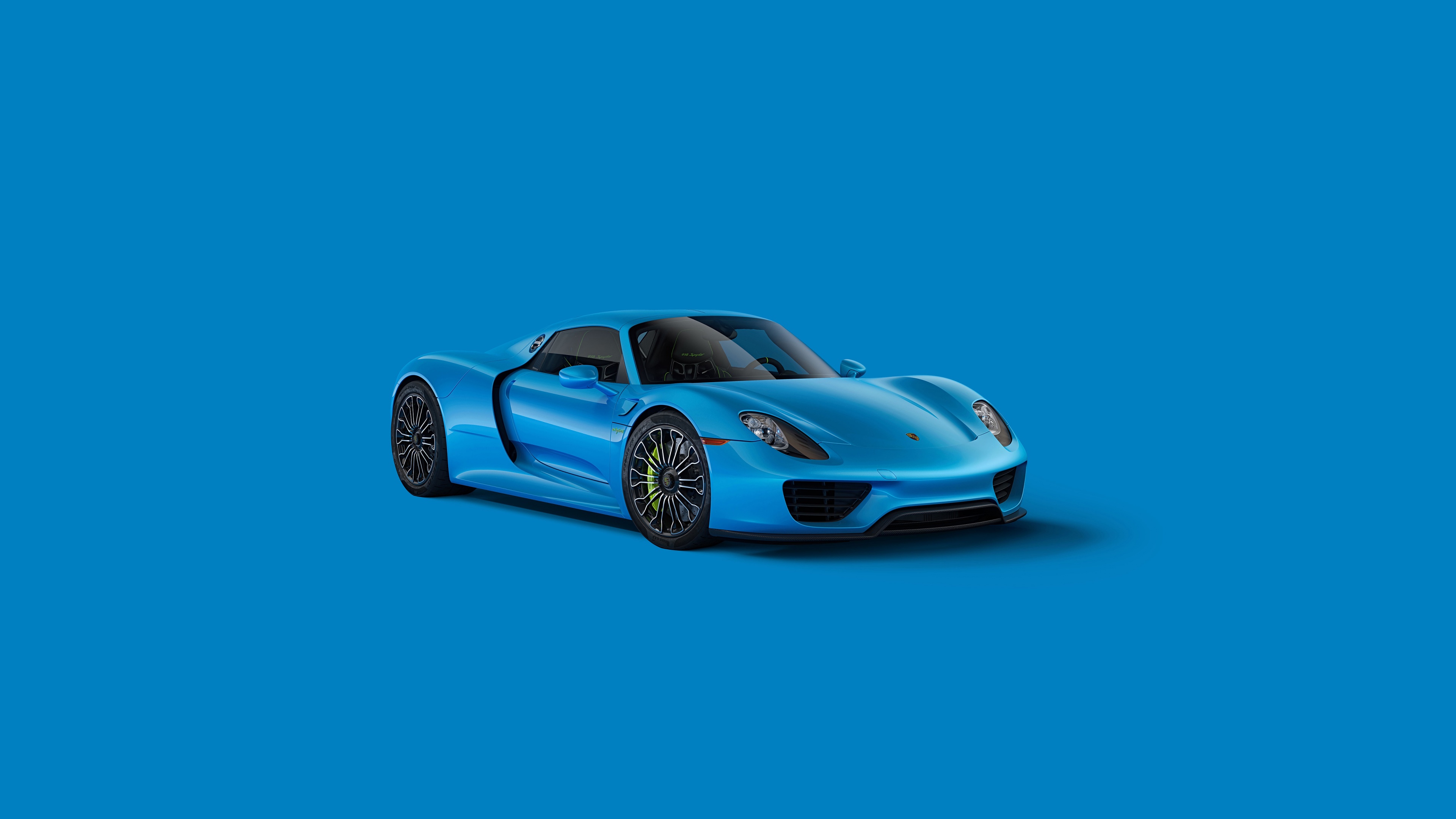 Porsche 918 Spyder Wallpaper 4K, Blue