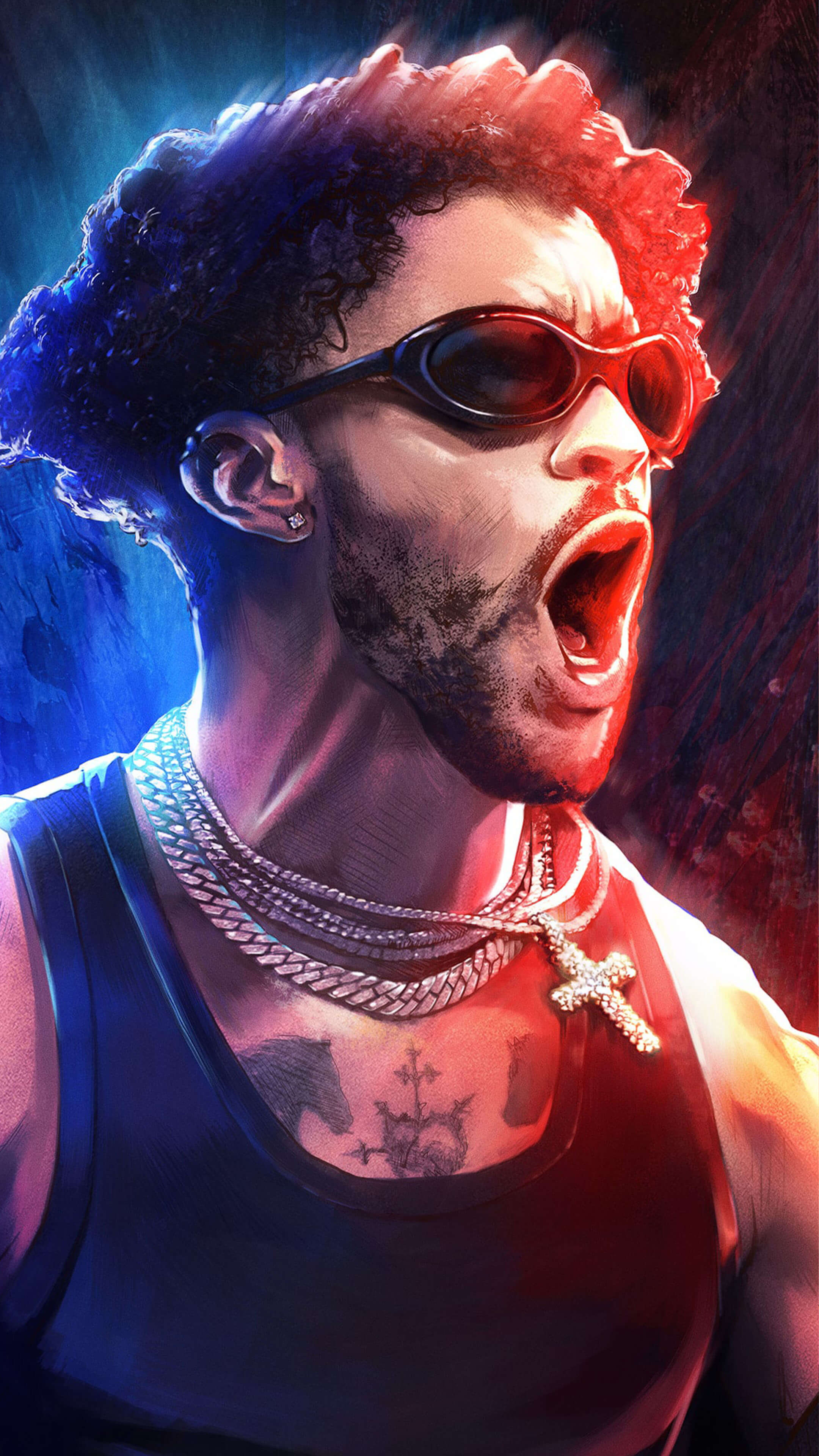 Bad Bunny WWE 2024 4K Ultra HD Mobile