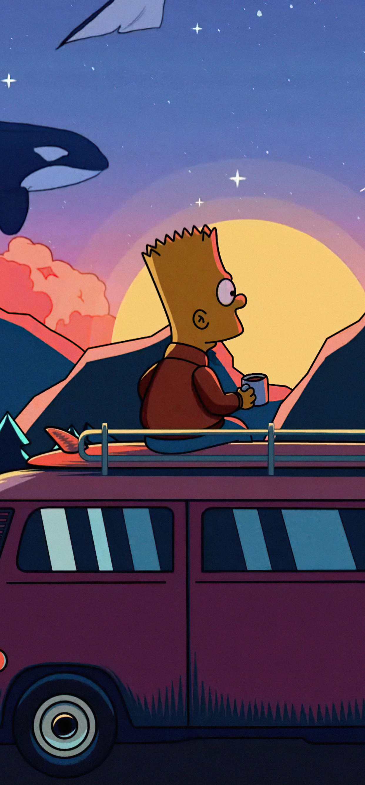 Bart Simpson 4k iPhone XS MAX