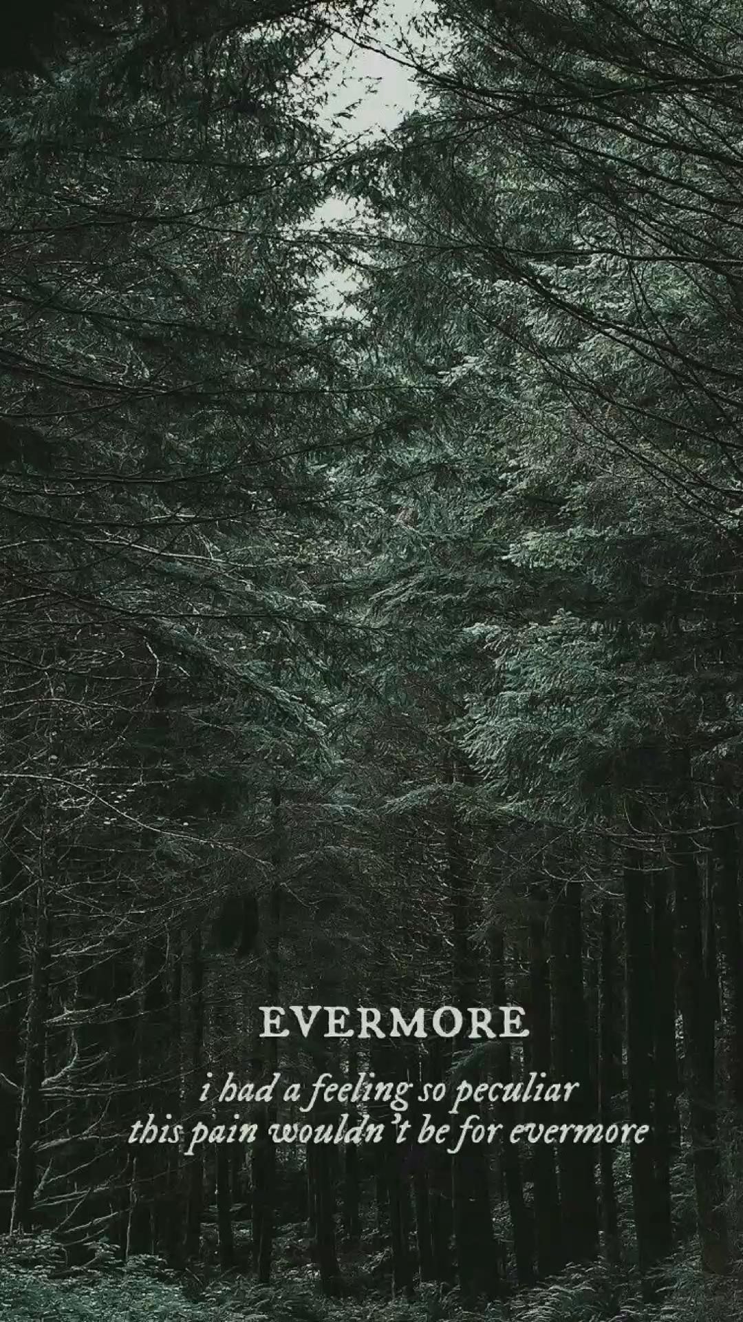 Evermore Lyrics Wallpaper Free