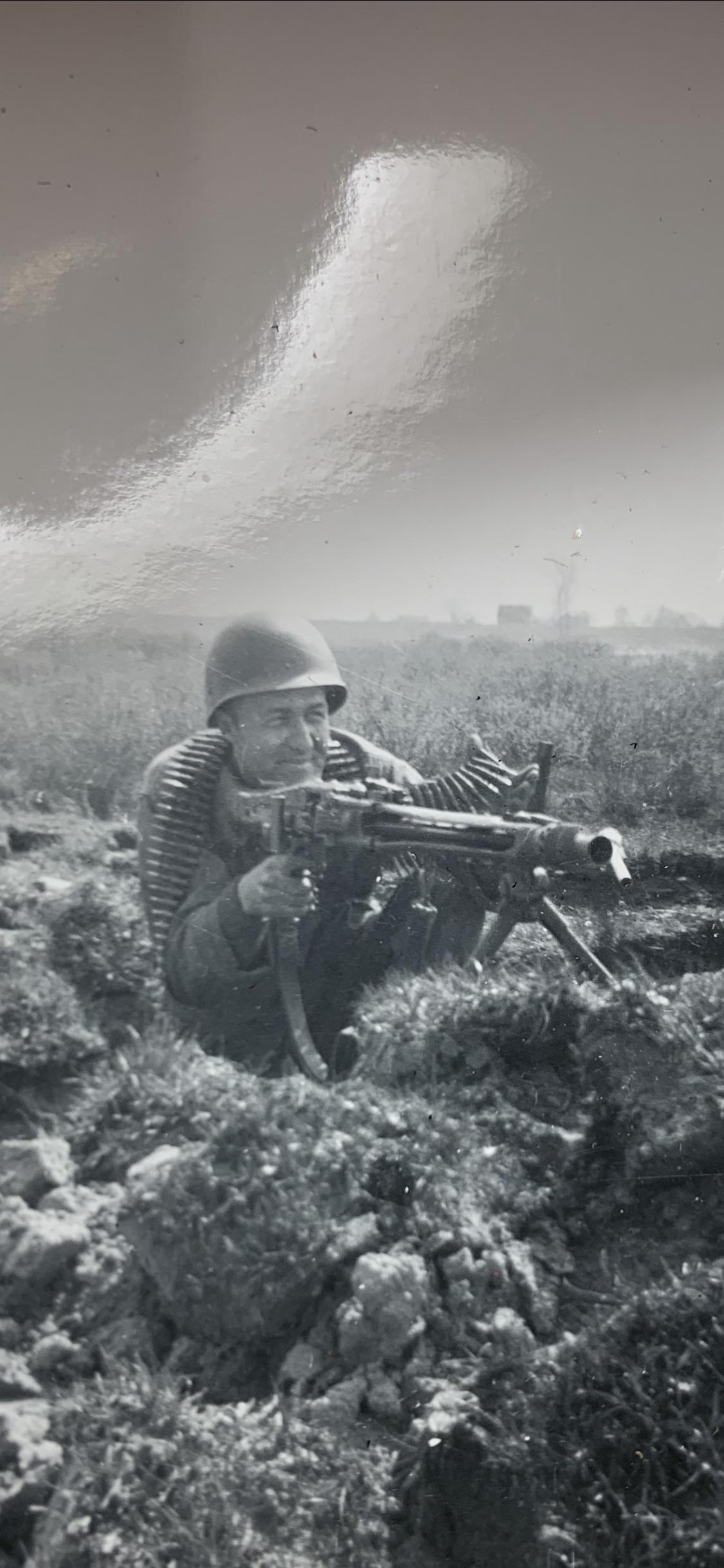 German trench near the Rhine River