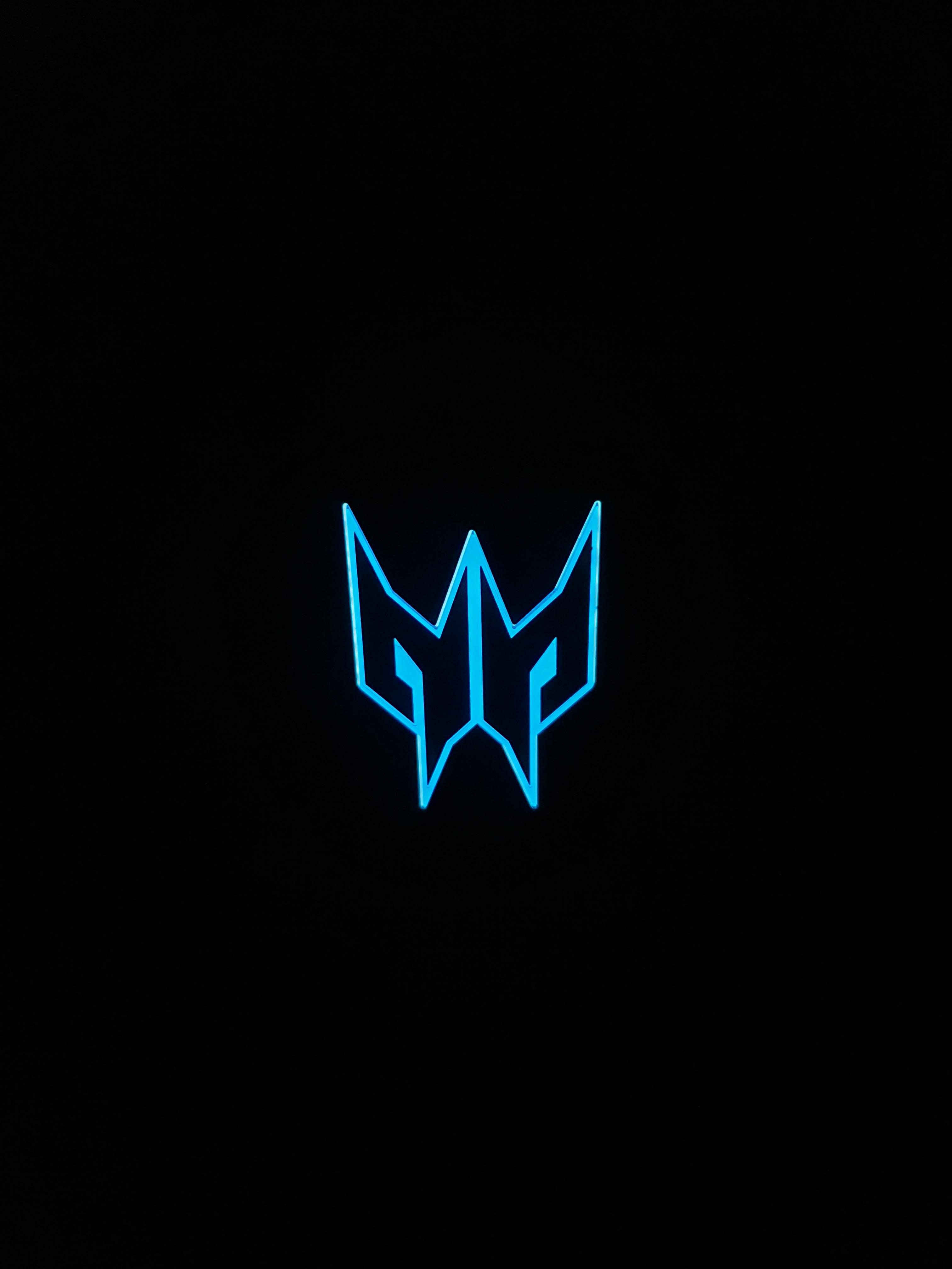 Dark wallpaper Acer predator logo, r