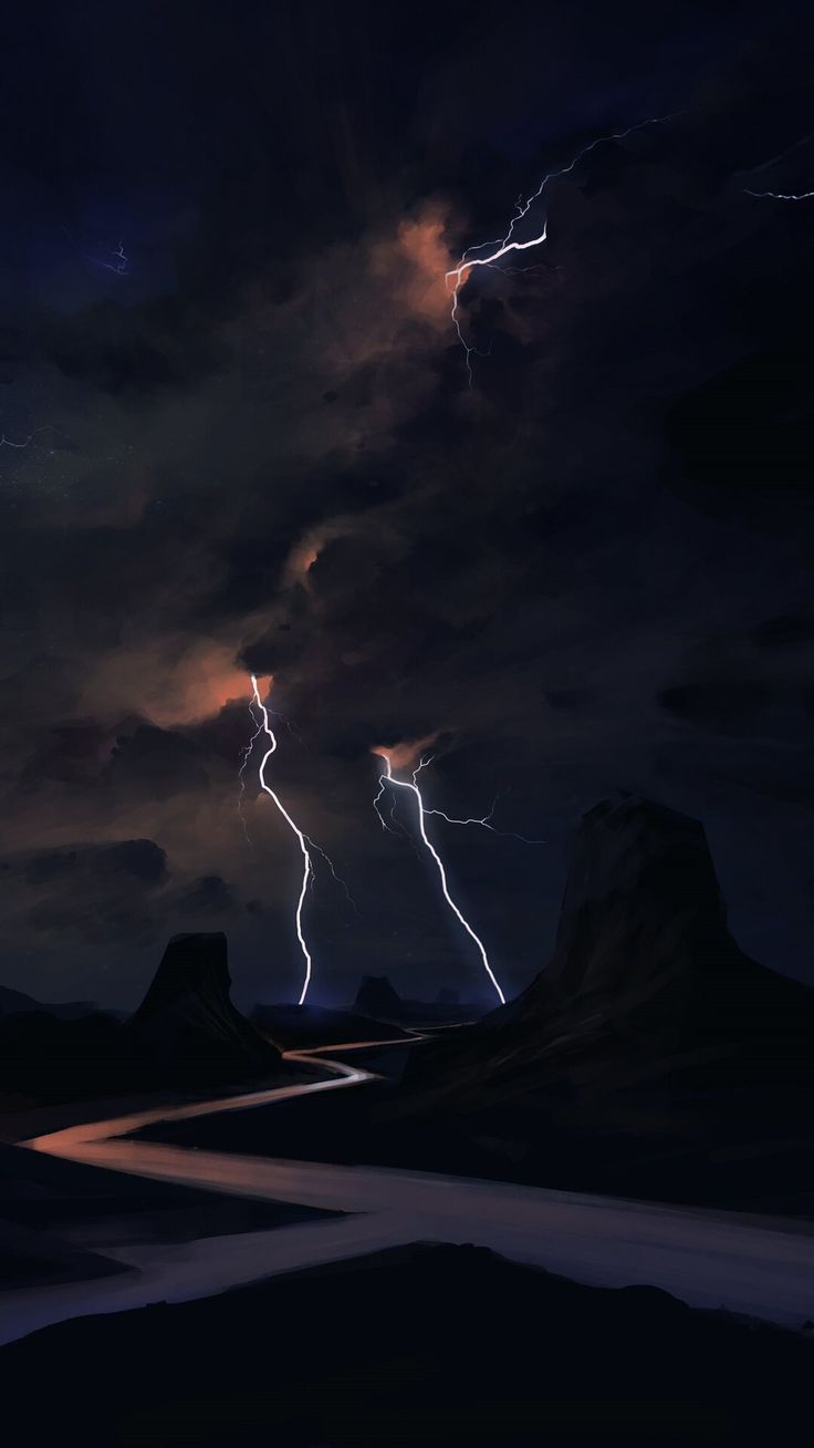 Lightning Road In 1080x1920 Resolution