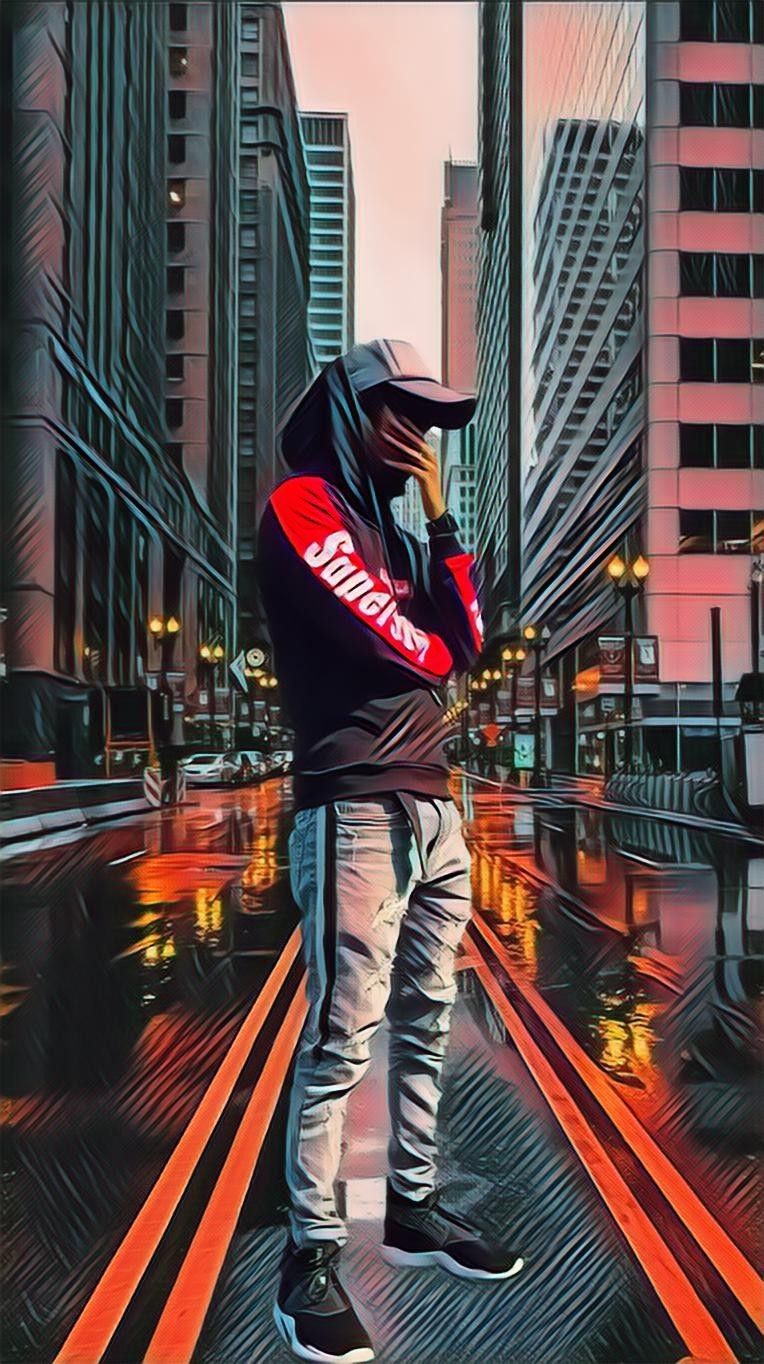 Street, wallpaper, iPhone, S9+, boy