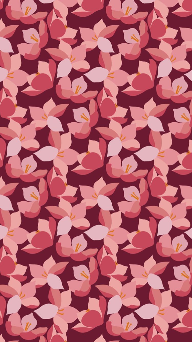 Mulan flowers Disney iPhone wallpaper