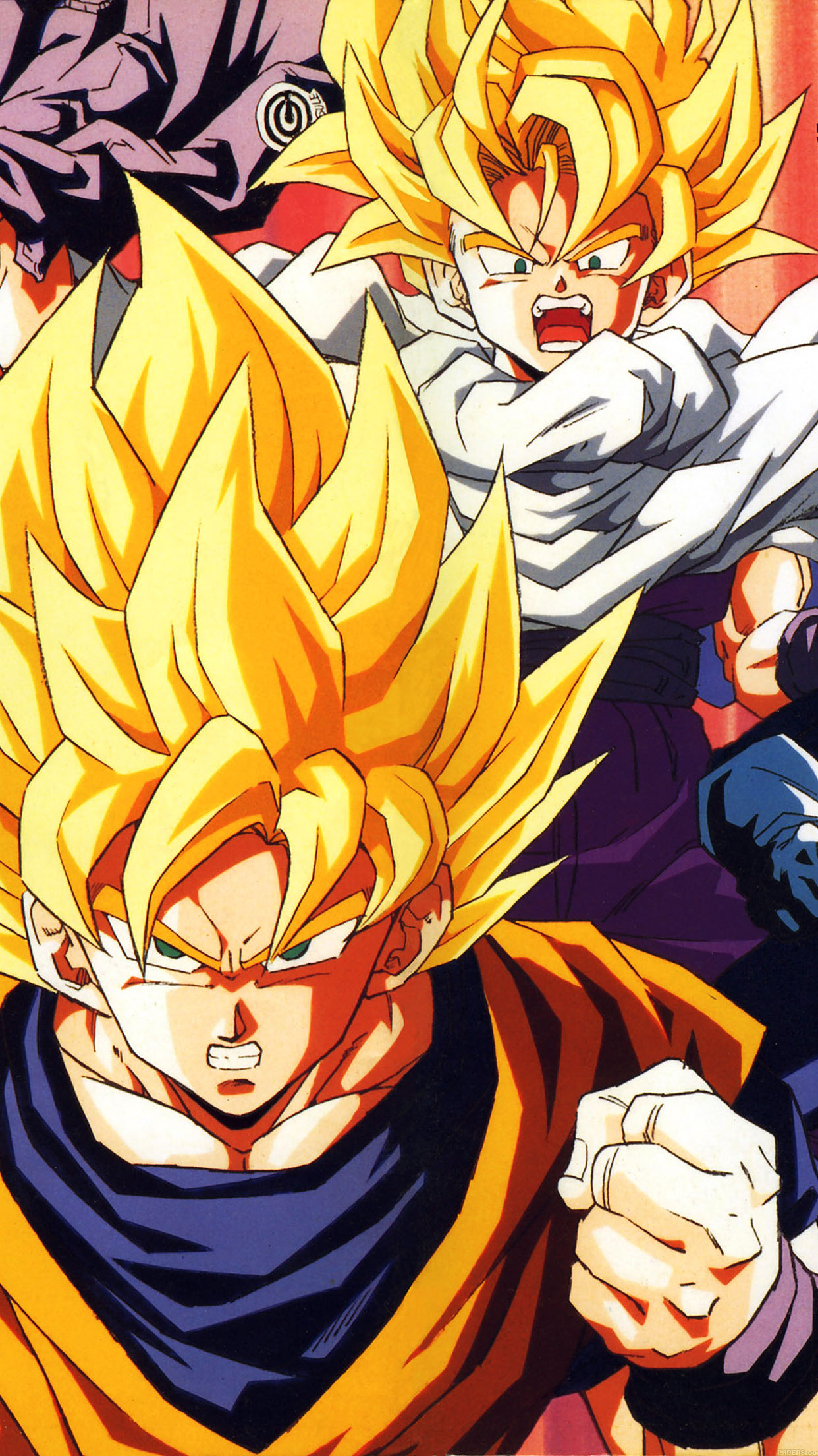 Wallpaper Dragonball Z Goku Fire