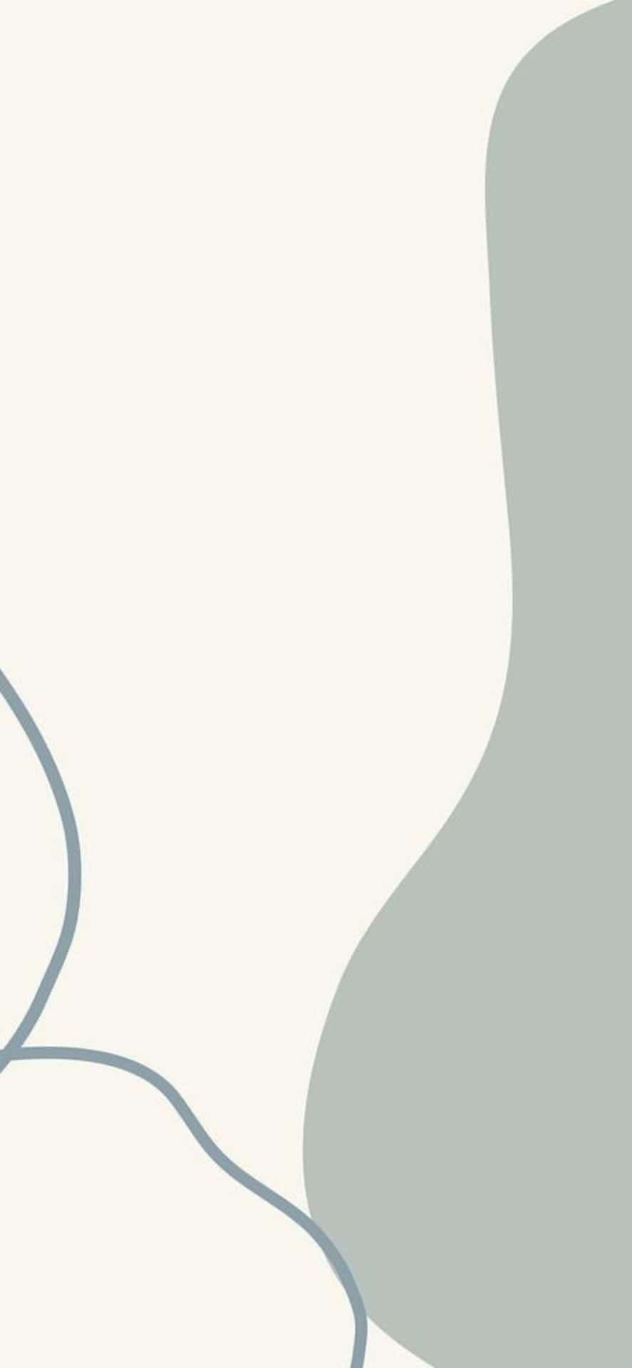 iPhone X Minimal Light Green Background