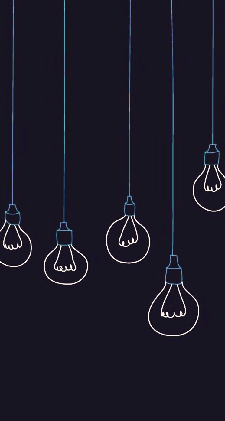 Light bulbs minimalistic iPhone