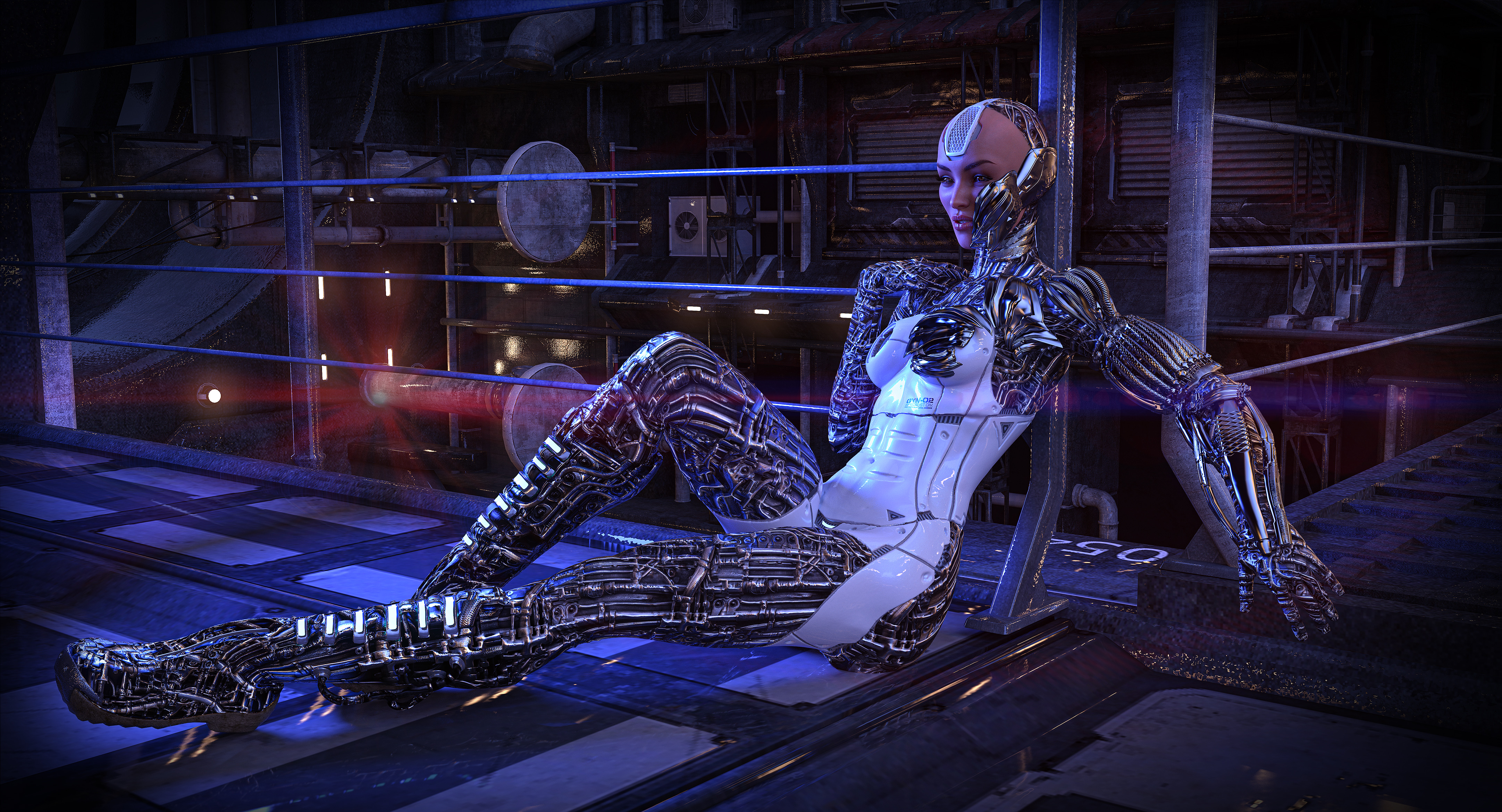 Sci Fi Cyberpunk 4k Ultra HD Wallpaper