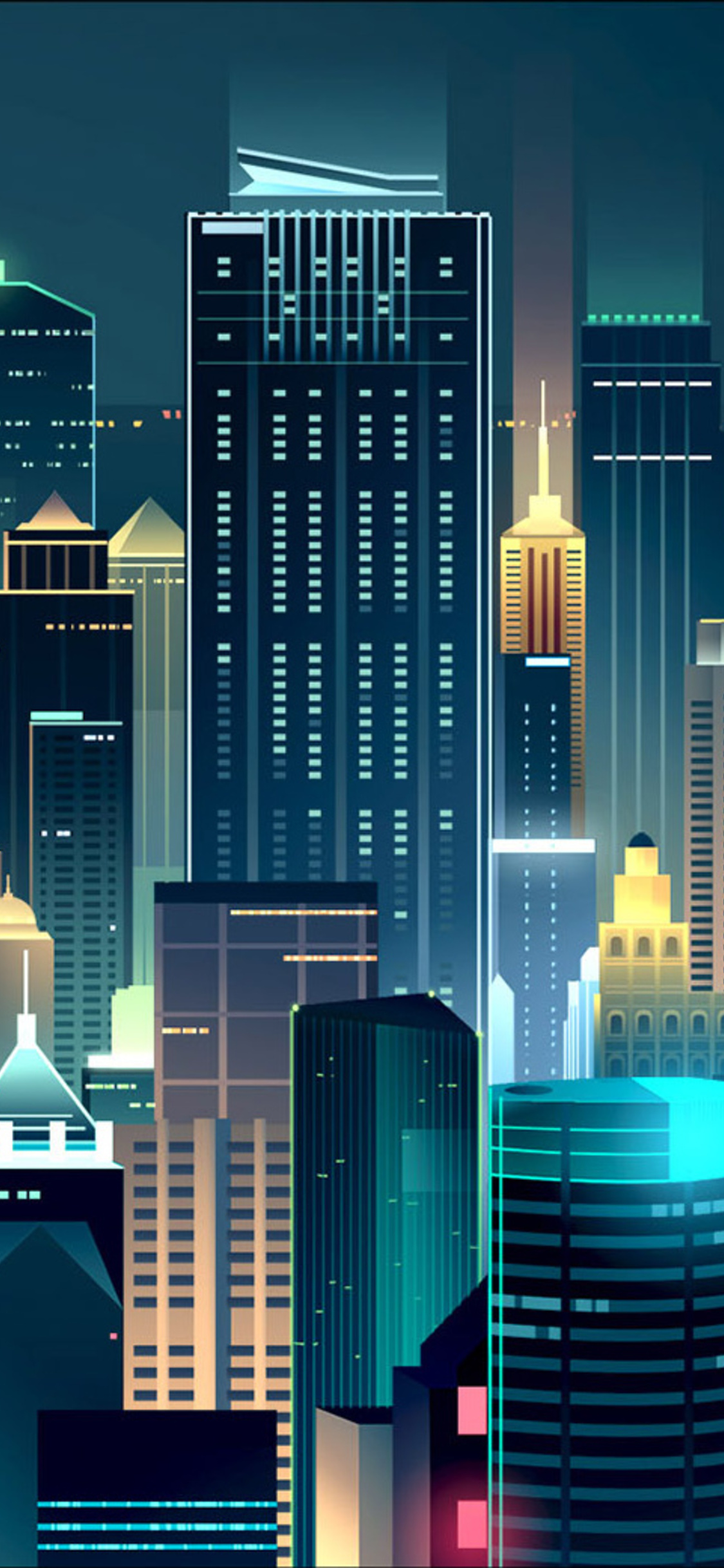 Buildings Lights Skyline