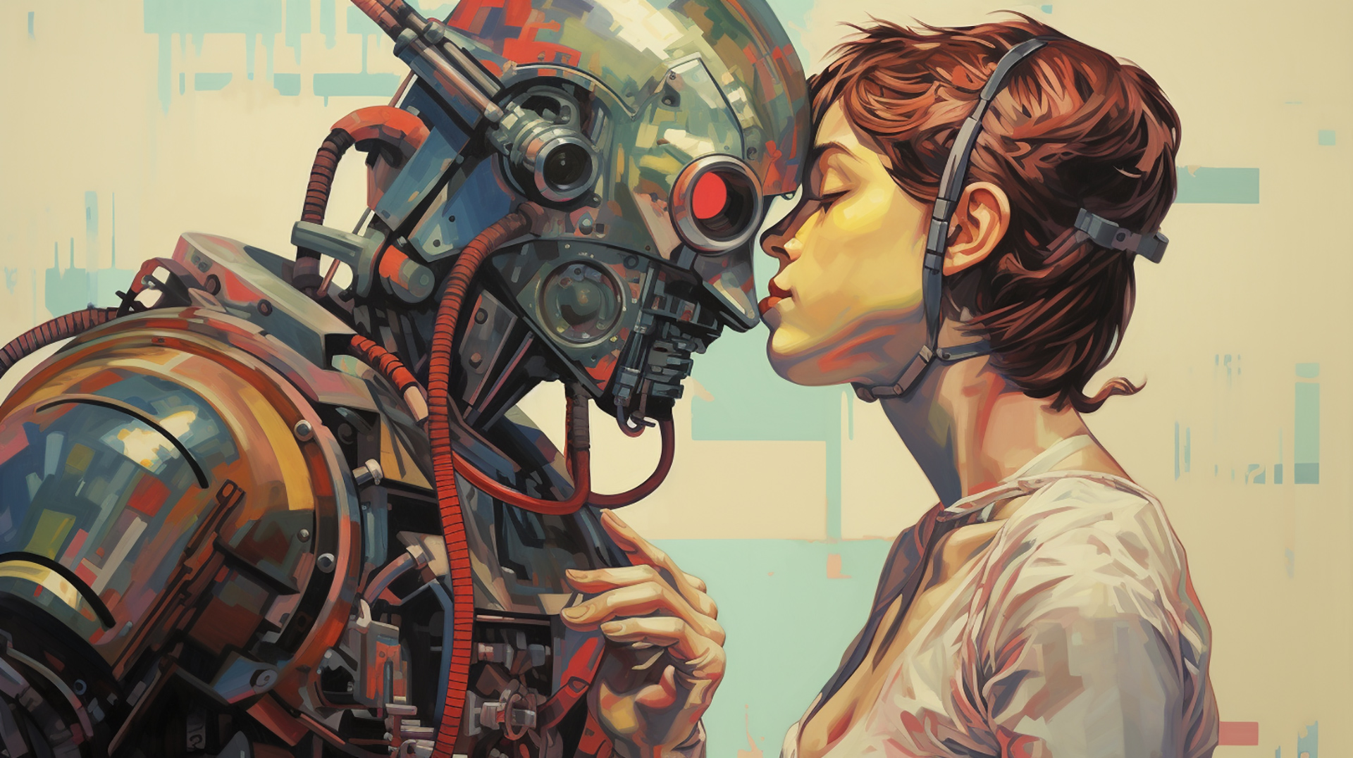 Killer Ai robot wallpaper 2024. AI