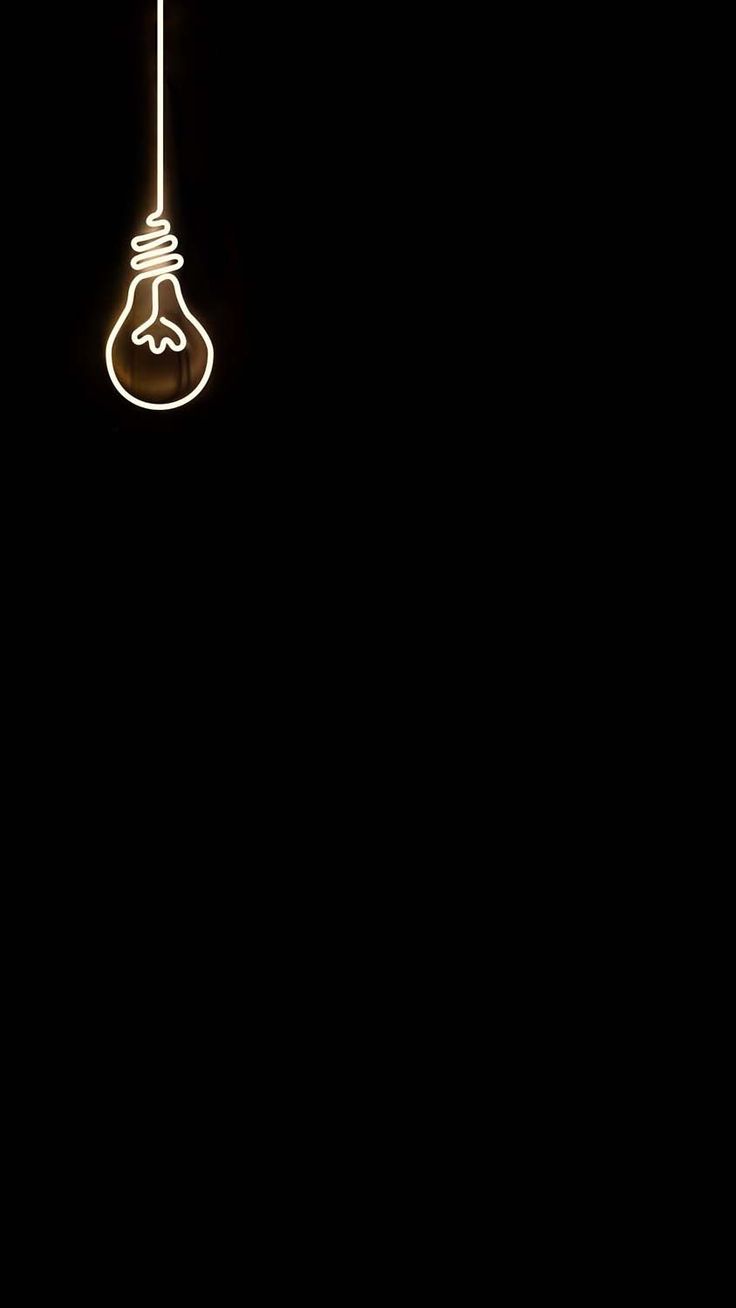 Bulb Minimalist iPhone Wallpaper