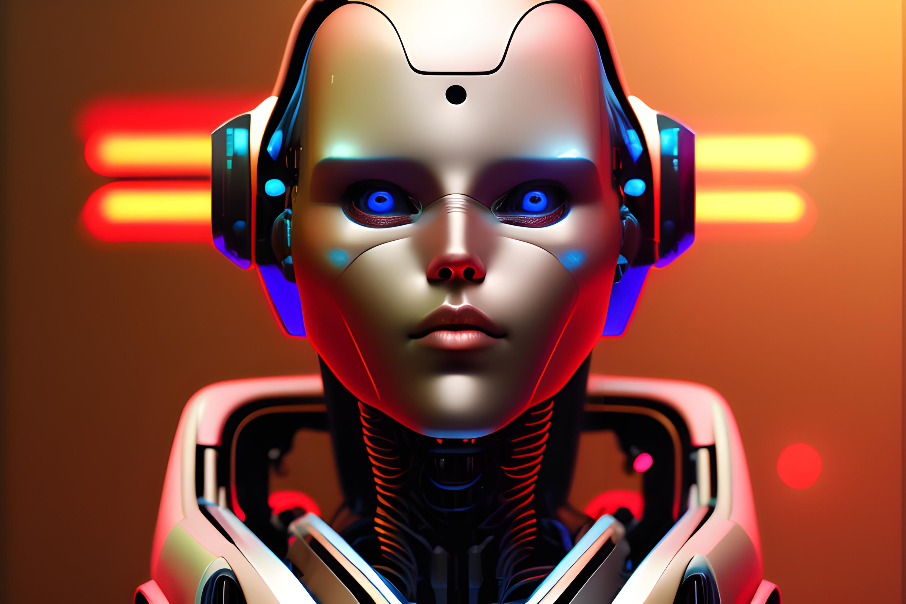 Tech, cyberpunk, artificial
