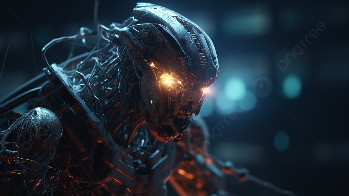 Theme Background, Robot, Cyberpunk City