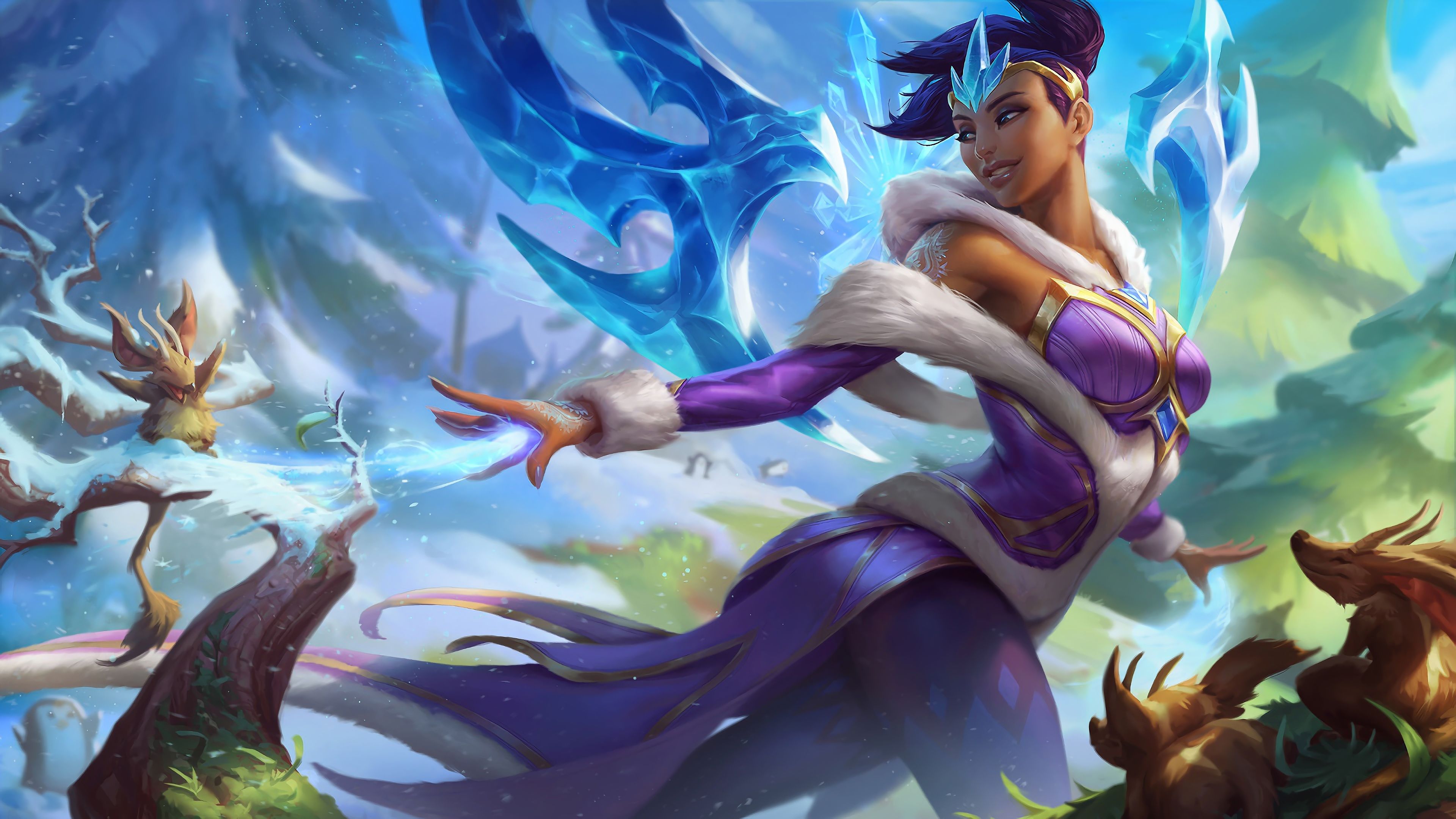 Winter Wonder Karma LoL Splash Art