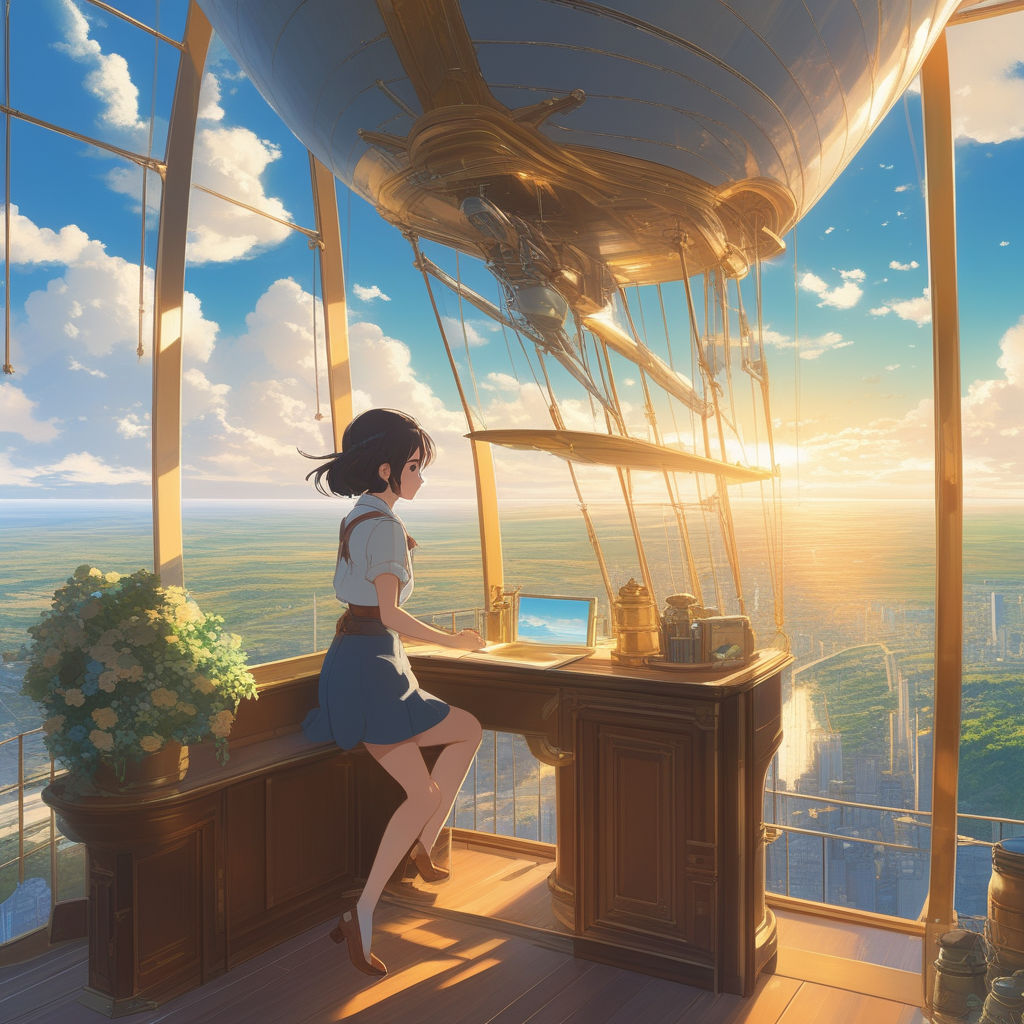 Lofi anime the view from her window is