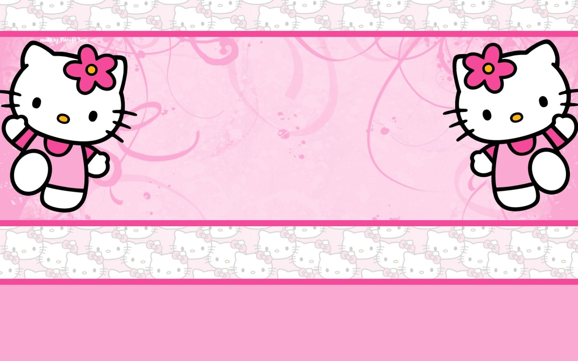 Glitter Hello Kitty Background