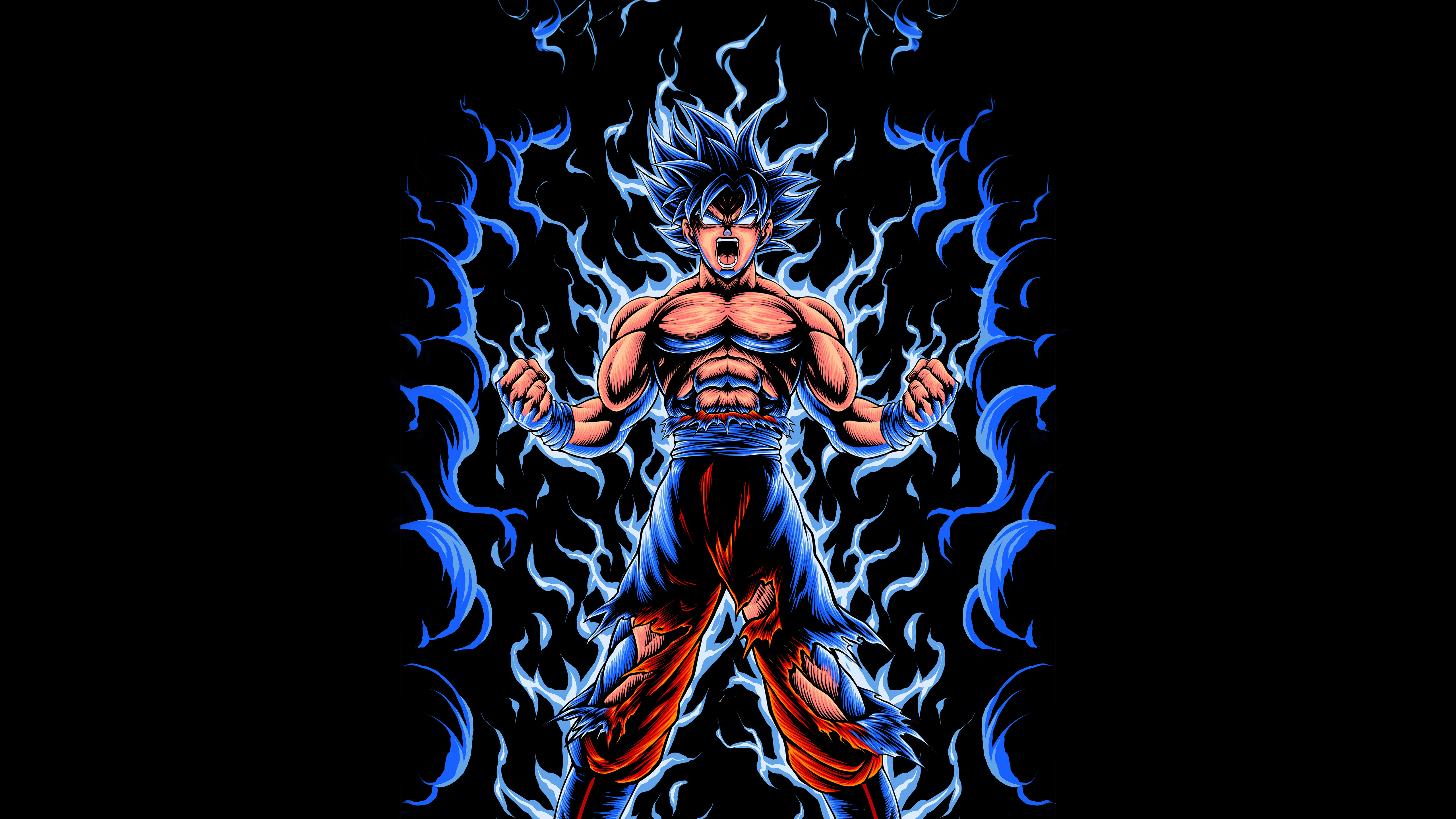 Goku Radiant Energy Burst Wallpaper, HD