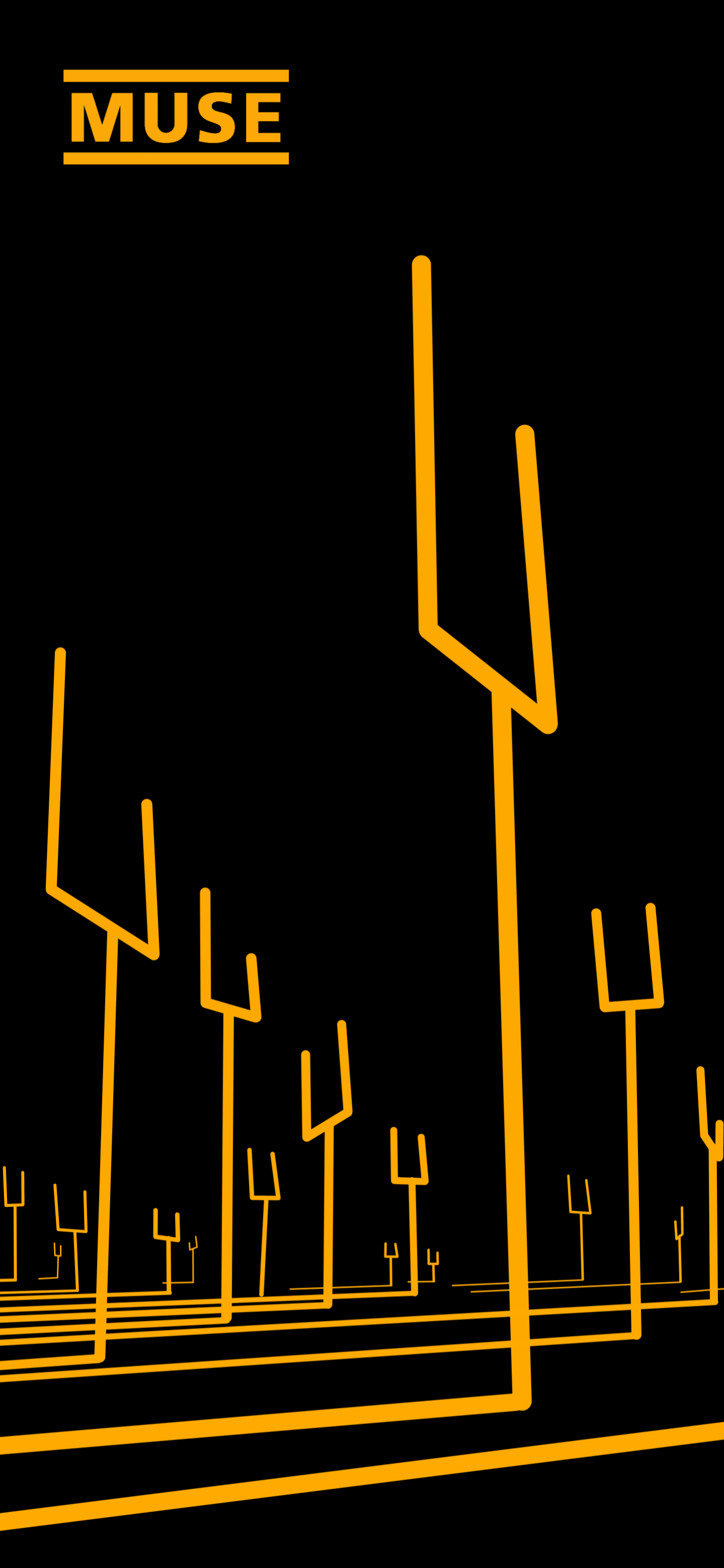 Made some amoled Muse wallpaper