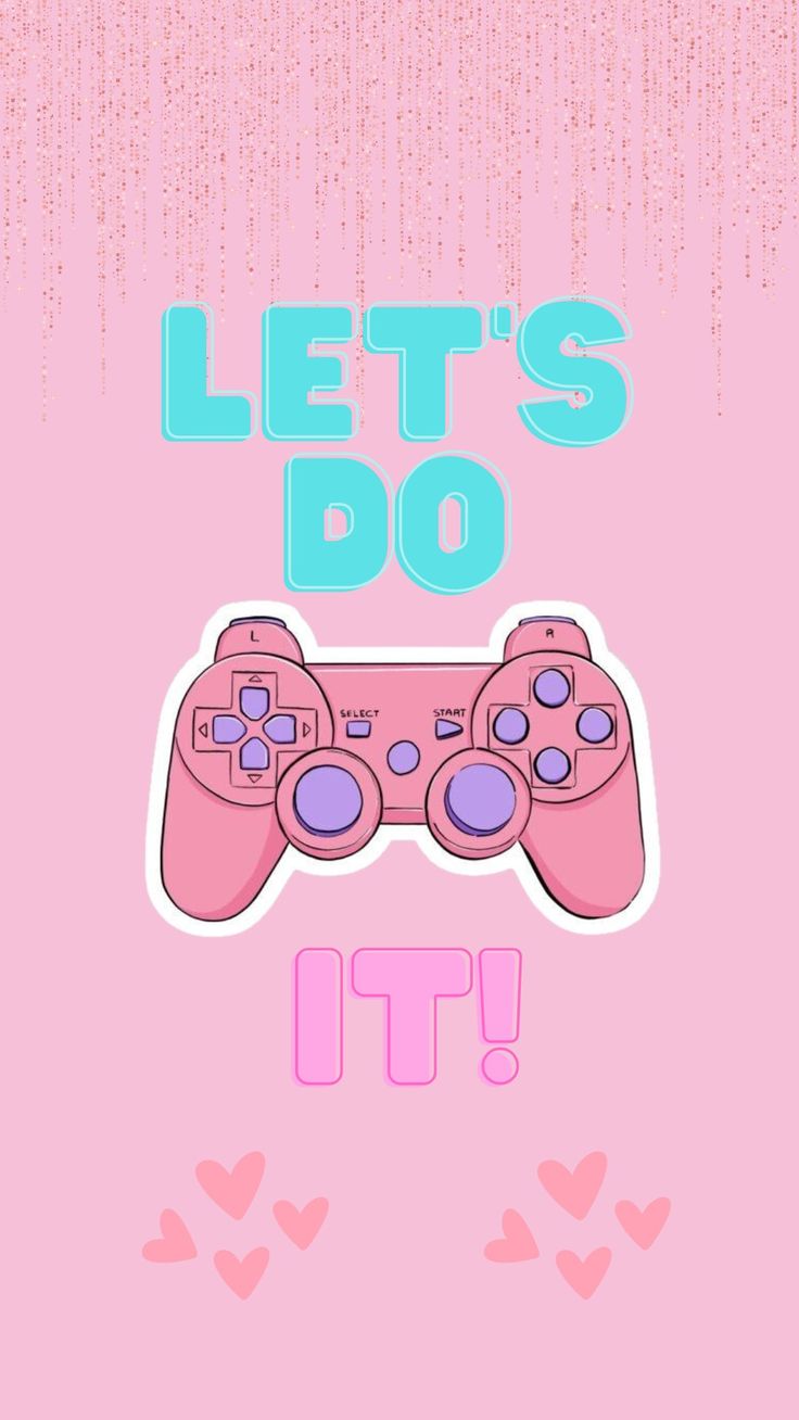 Pink gamer girl wallpaper. Pink games