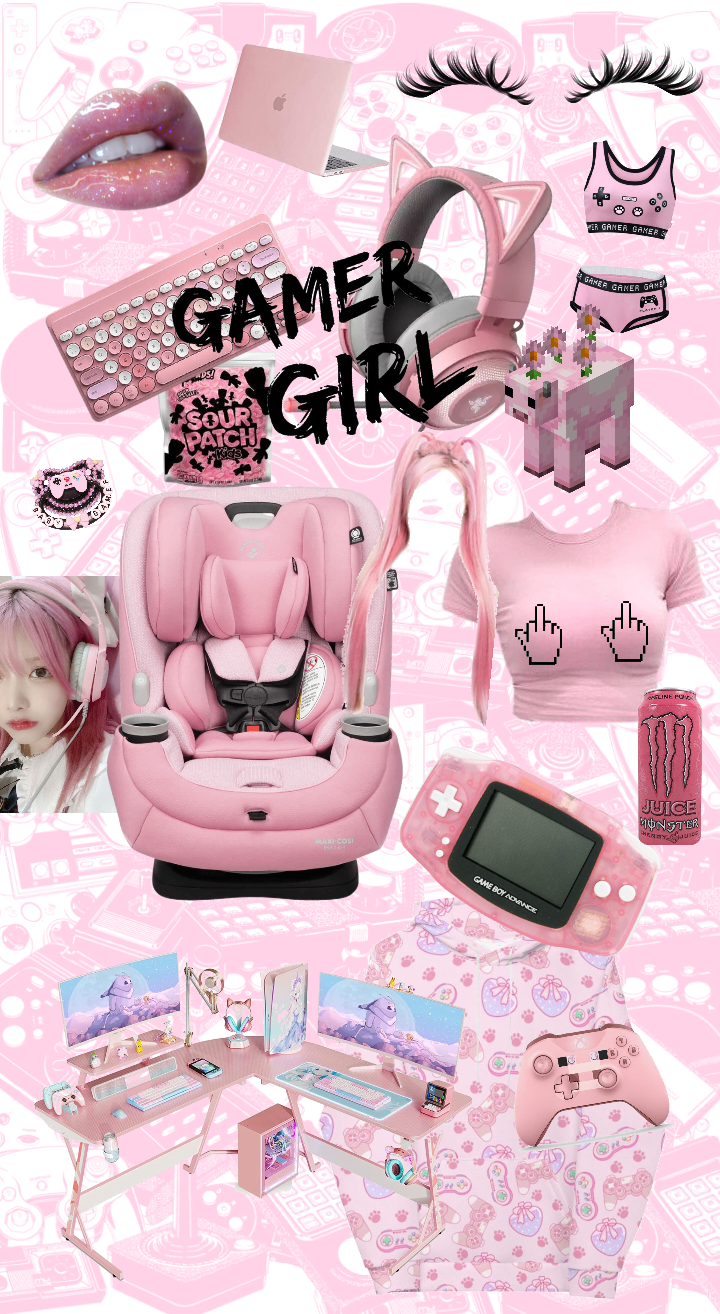 Pink gamer wallpaper Outfit