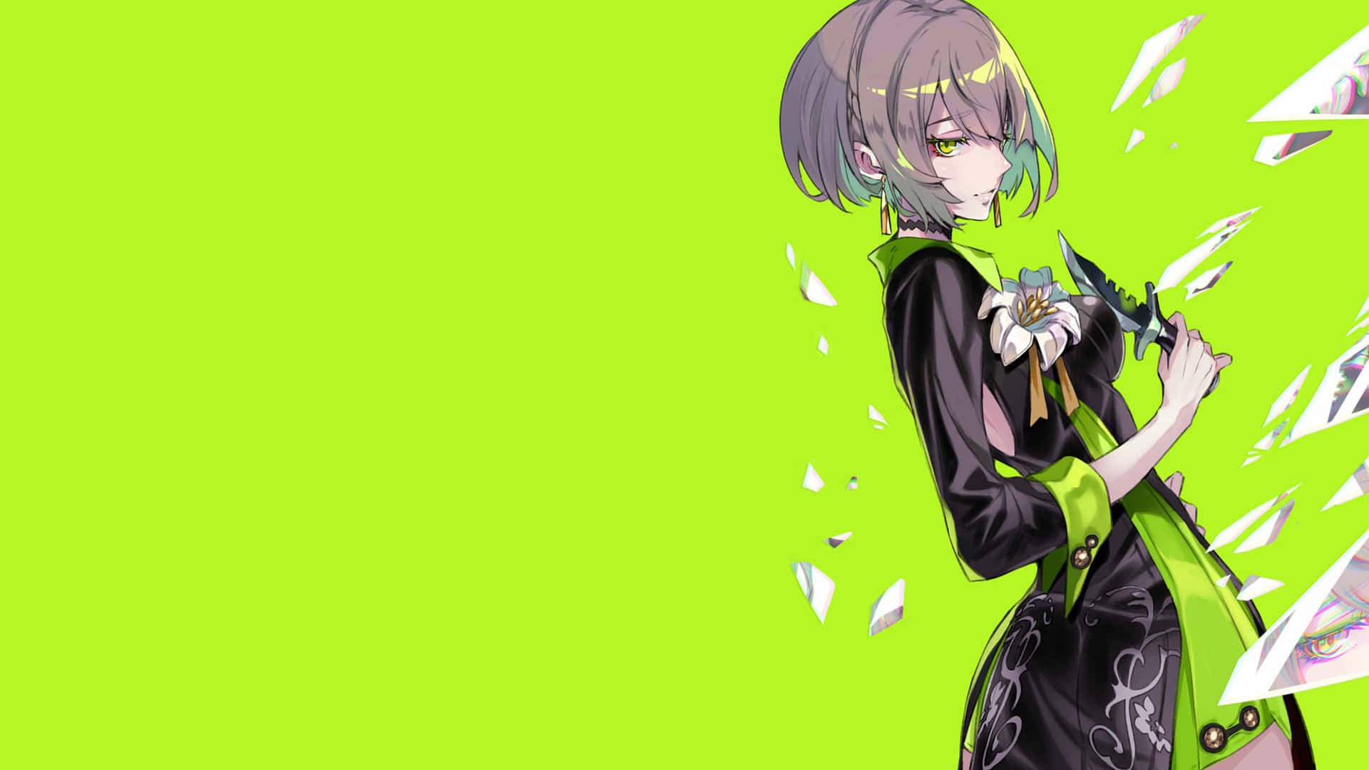 Download Experience A Refreshing High Quality Green Anime Wallpaper Wallpaper