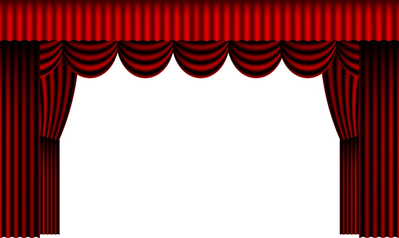 Curtain, theatre, theater curtain, stage