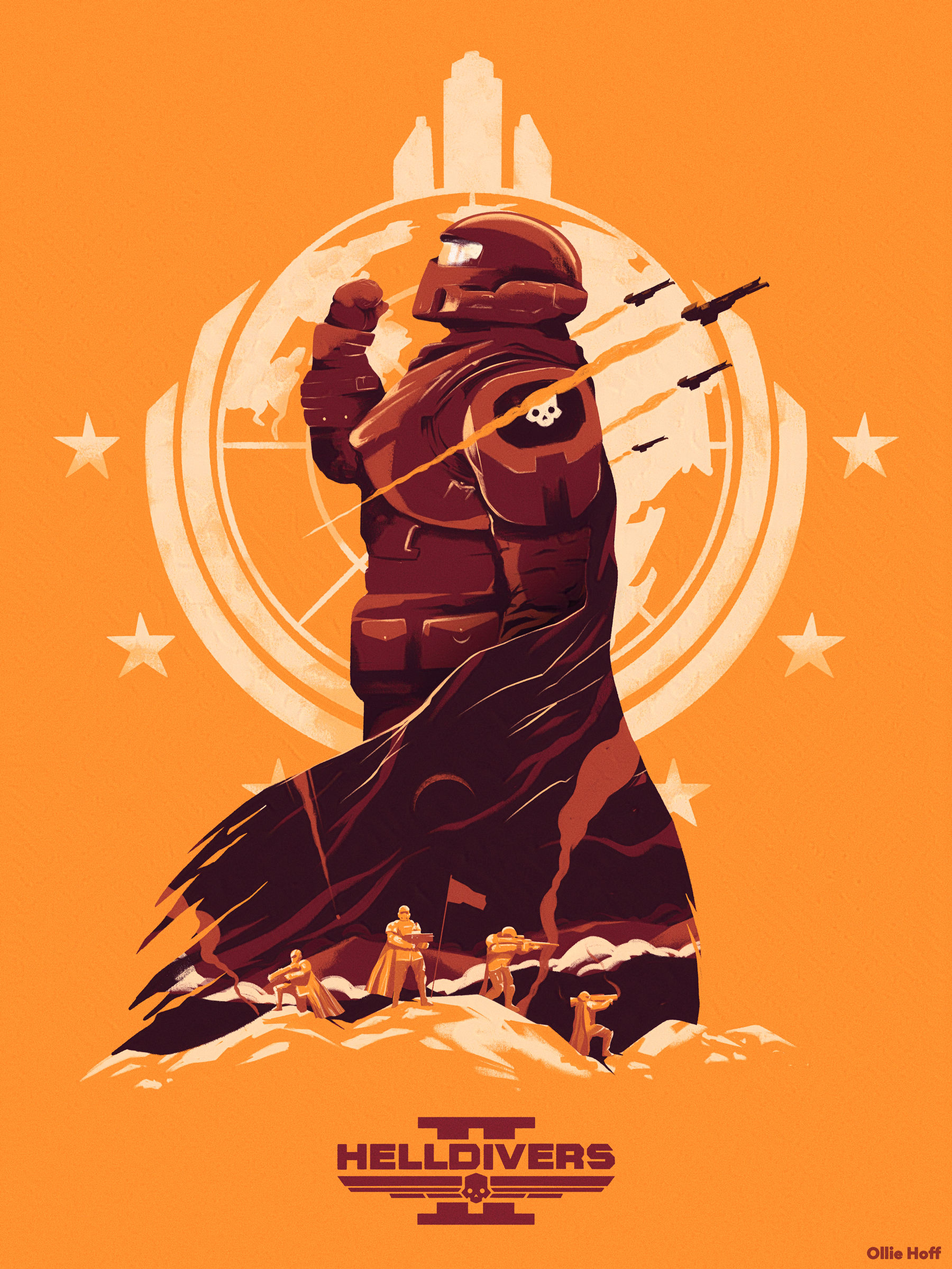 For LIBERTY! Helldivers 2 Fan Art, R