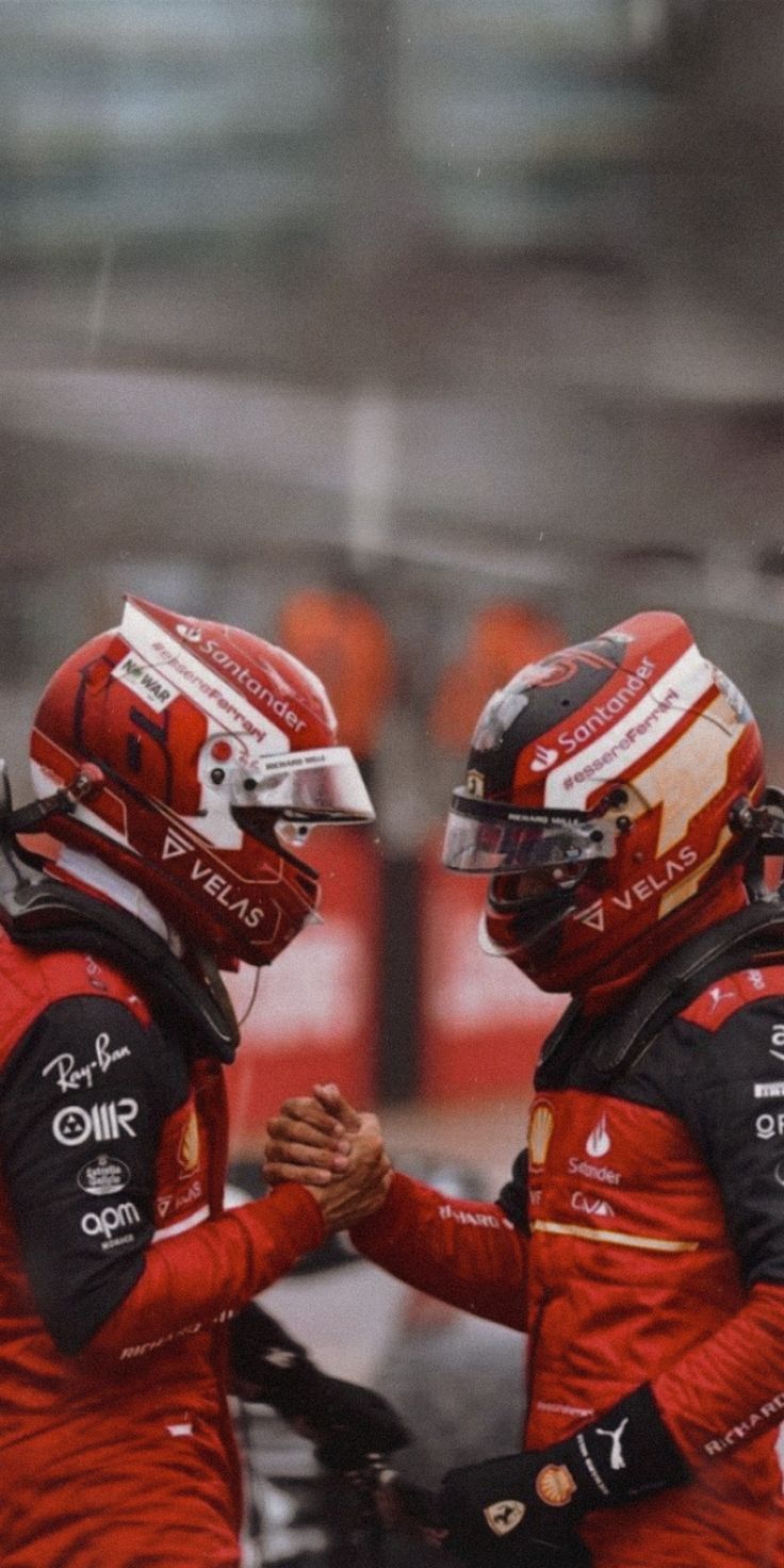 Charles Leclerc and Carlos Sainz wallpaper