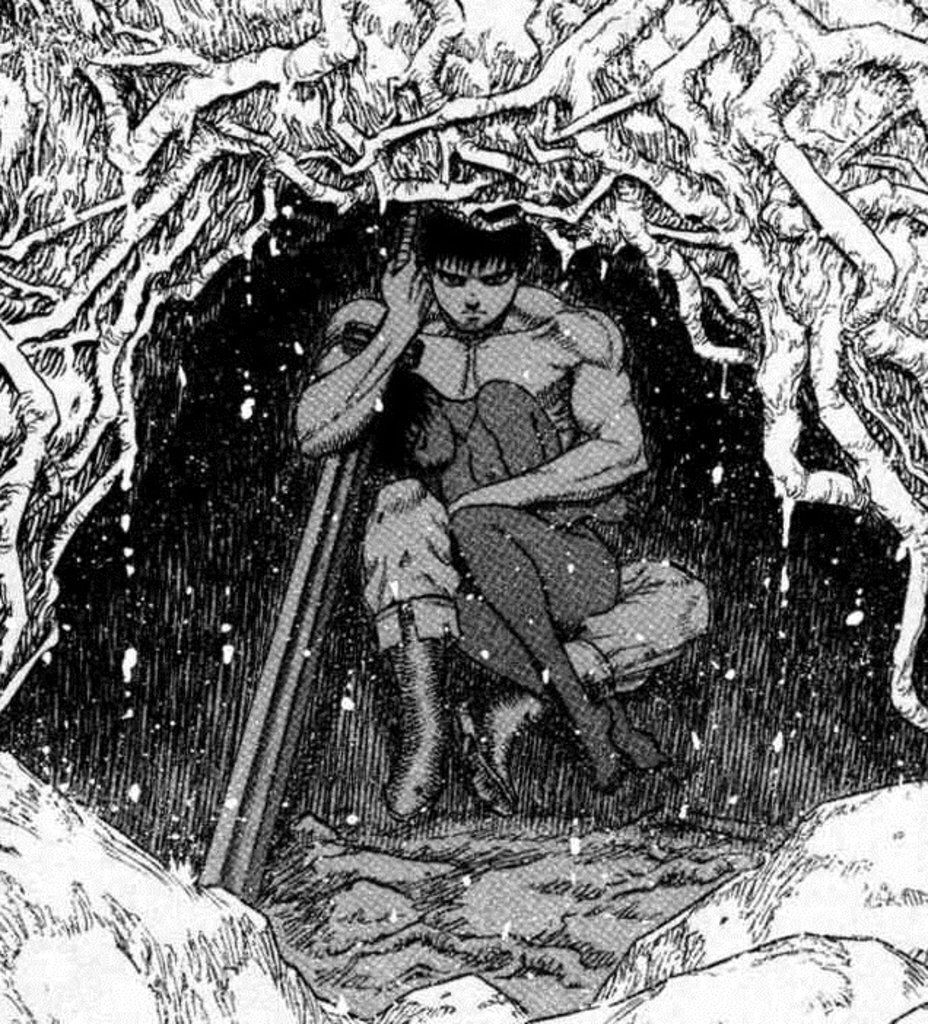 Guts and Casca. Berserk, Character art