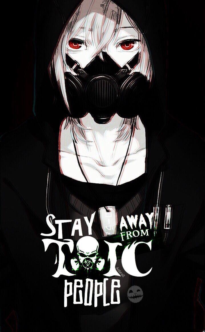 toxic #animequotes #animeboy #mask