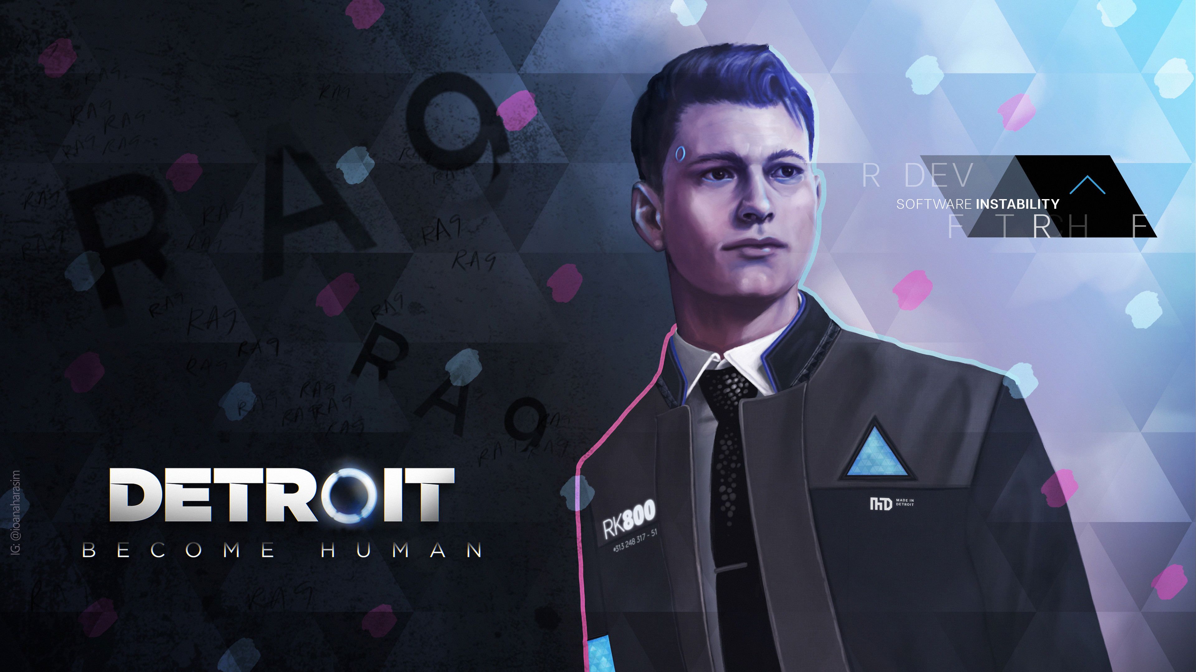 detroit become human wallpaper