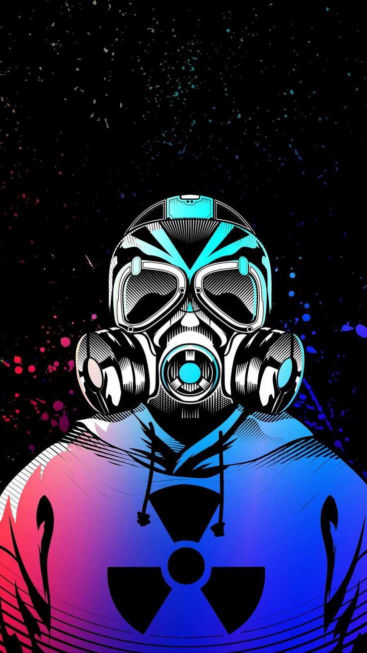 Toxic Mask IPhone Wallpaper