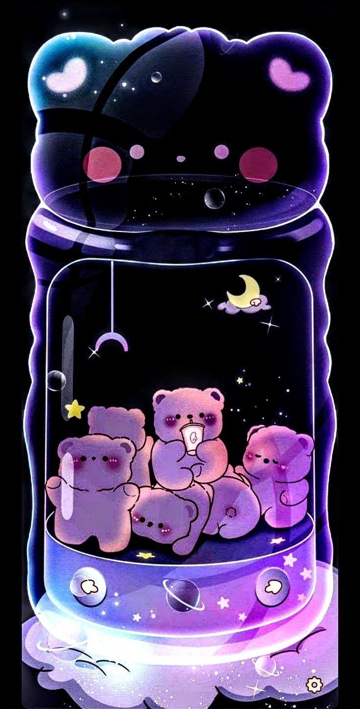 Cute Kawaii Doodles Wallpaper for iPhone