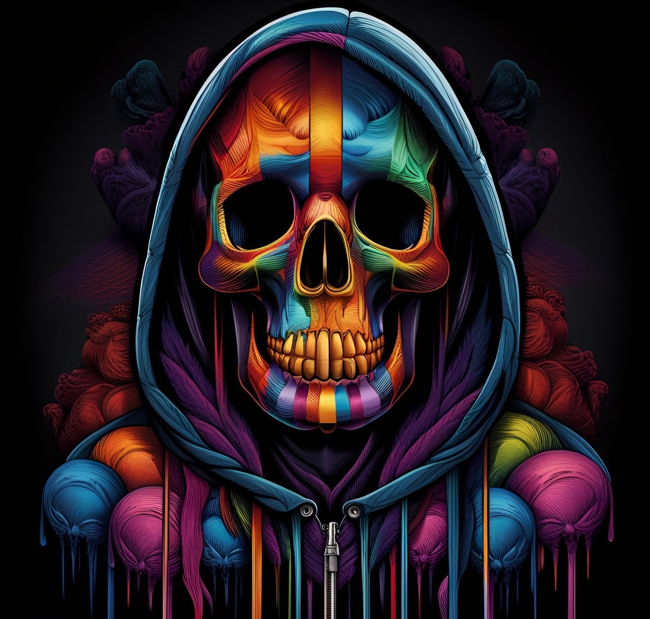 Trippy Skull Skulls