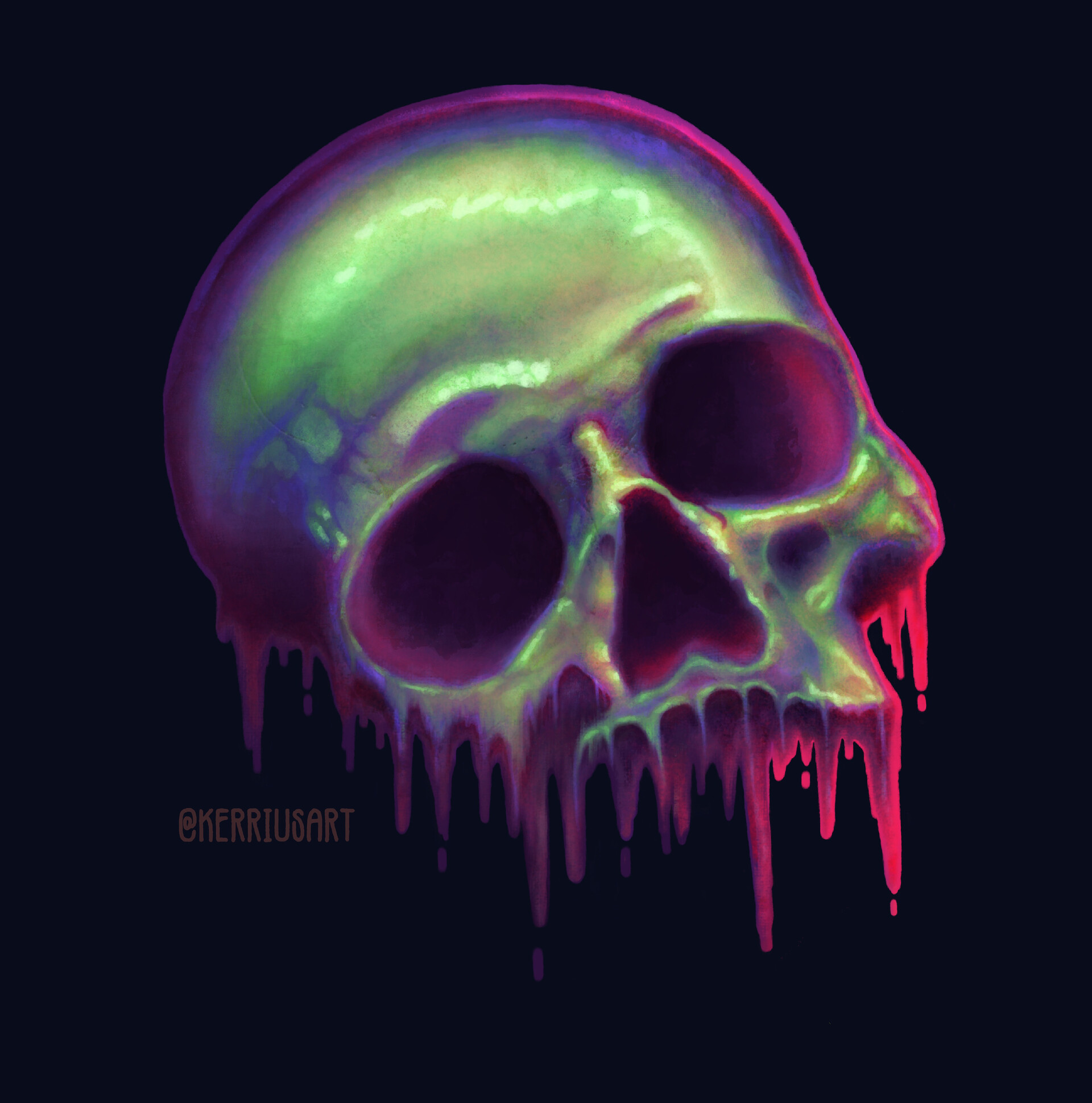 “Drippy Trippy skull”