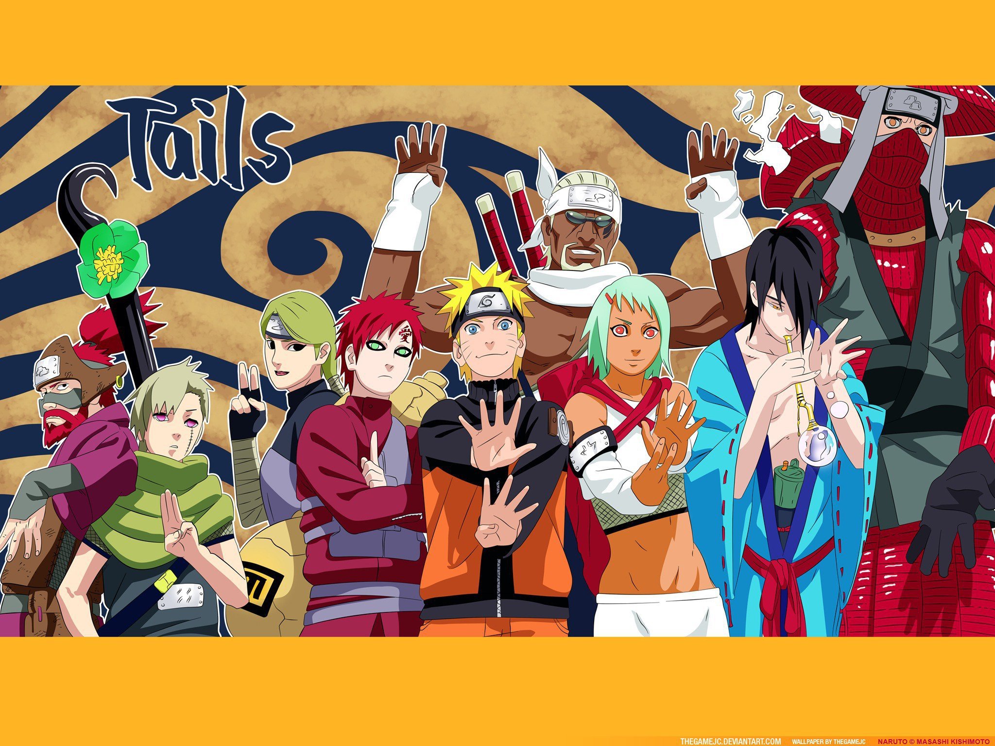 Athah Designs Anime Naruto Gaara Yugito