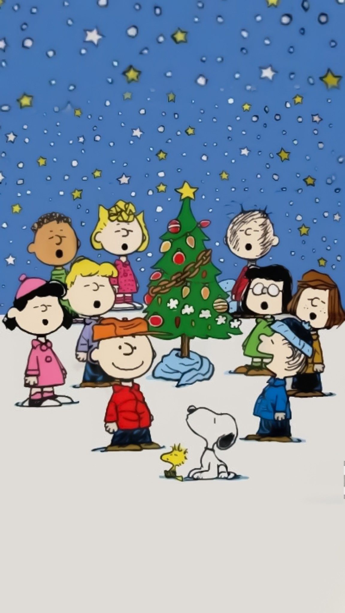 Wallpaper iphone christmas, Snoopy