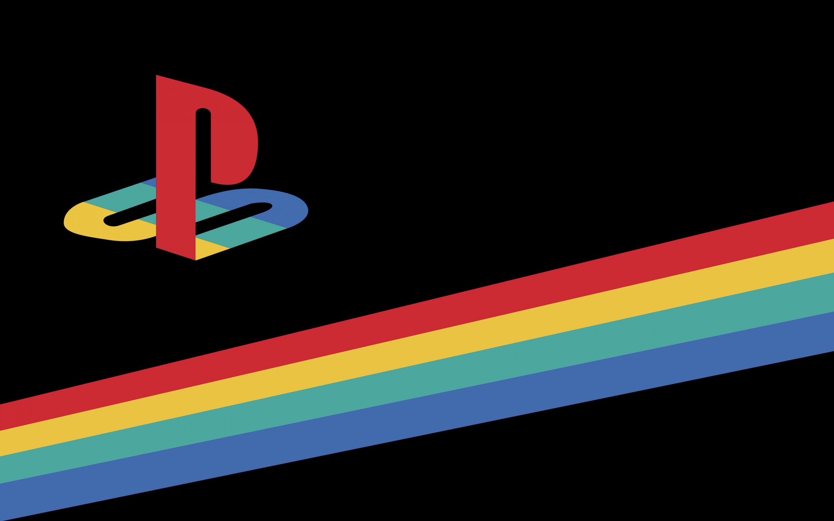 PlayStation Wallpaper 4K, Retro, Logo