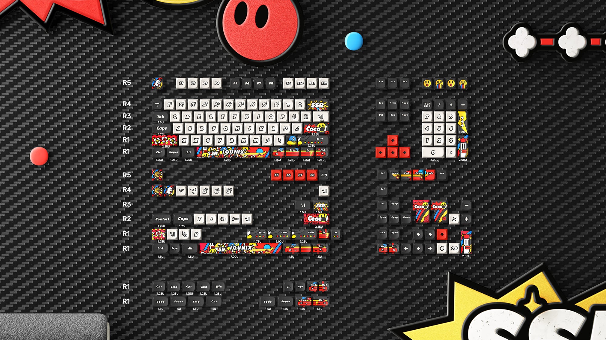 Graffiti Diary PBT Keycaps Set