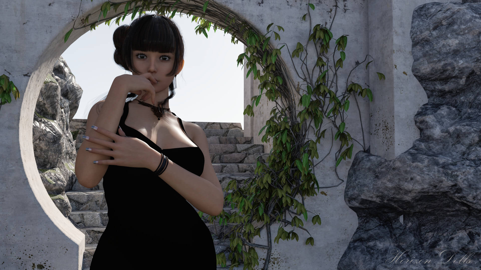 Hanami in Japan 3D Wallpaper