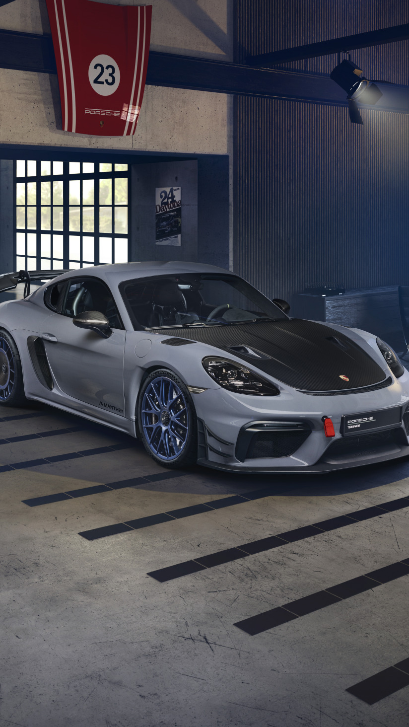 wallpaper Porsche, Cayman, front