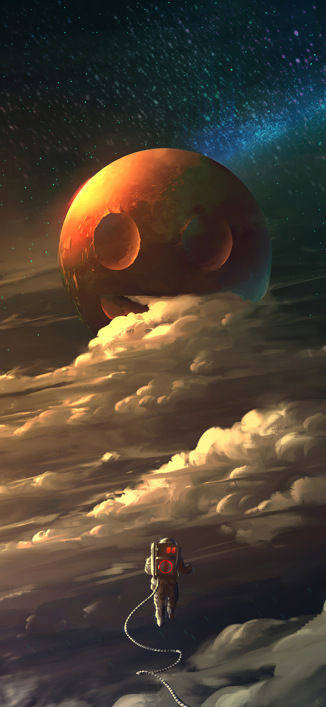 Astronaut Cosmos 4k iPhone XS