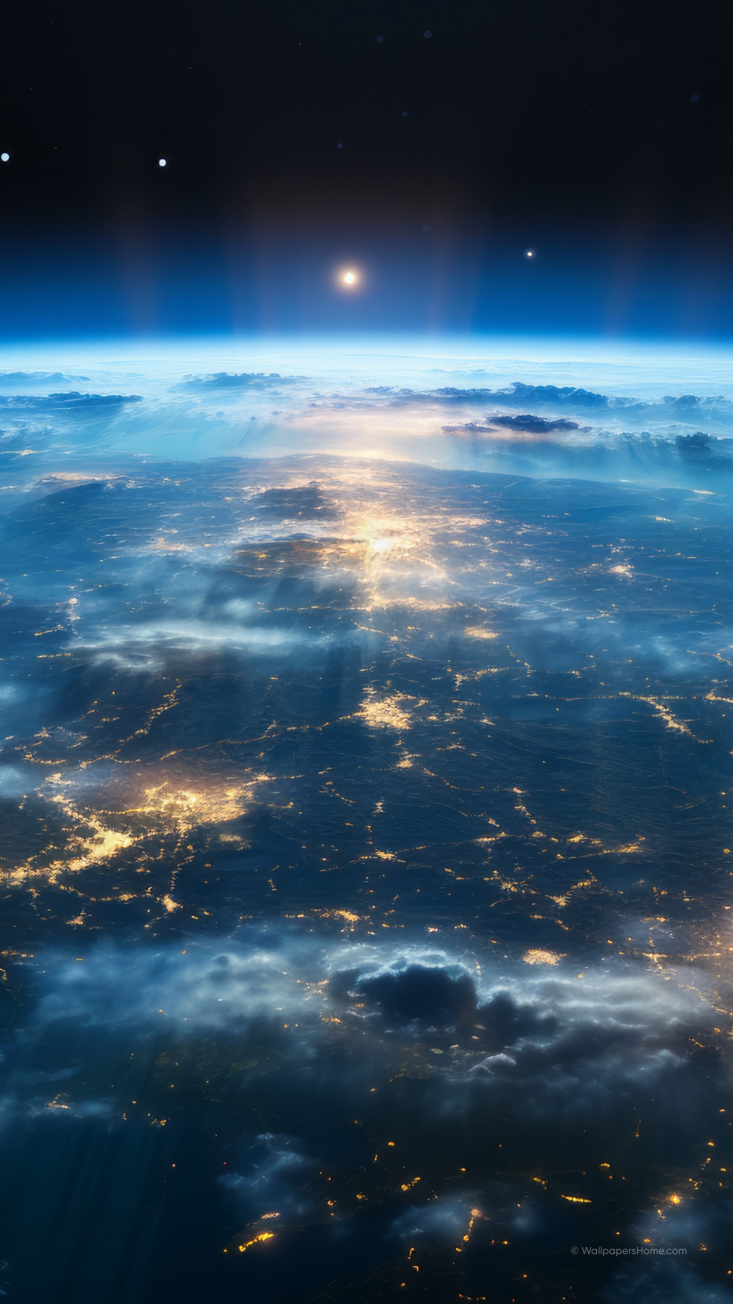 Wallpaper Earth, iOS 17, Space, Space