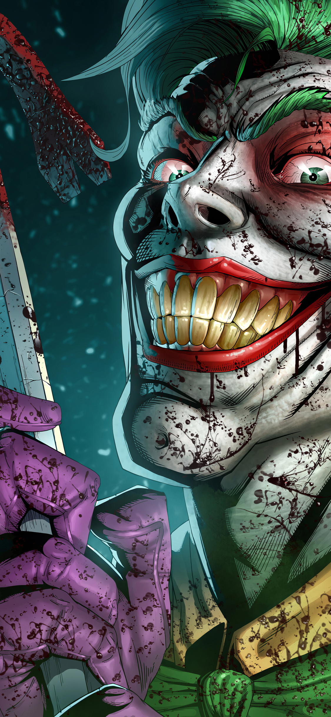 Joker Smile Danger 4k iPhone