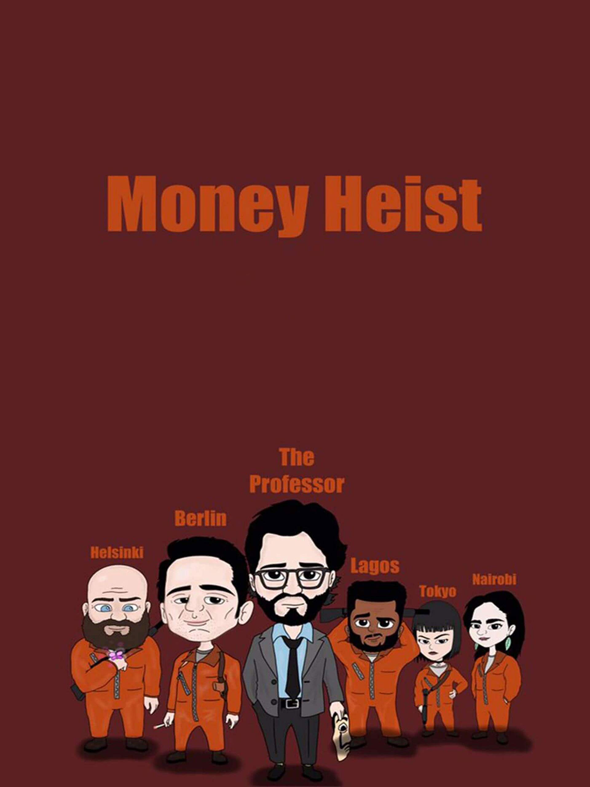 Money Heist Wallpaper 12x16 inch