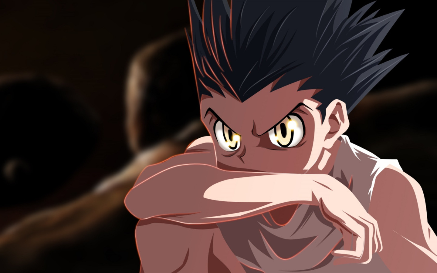 Download wallpaper anger, boy, art